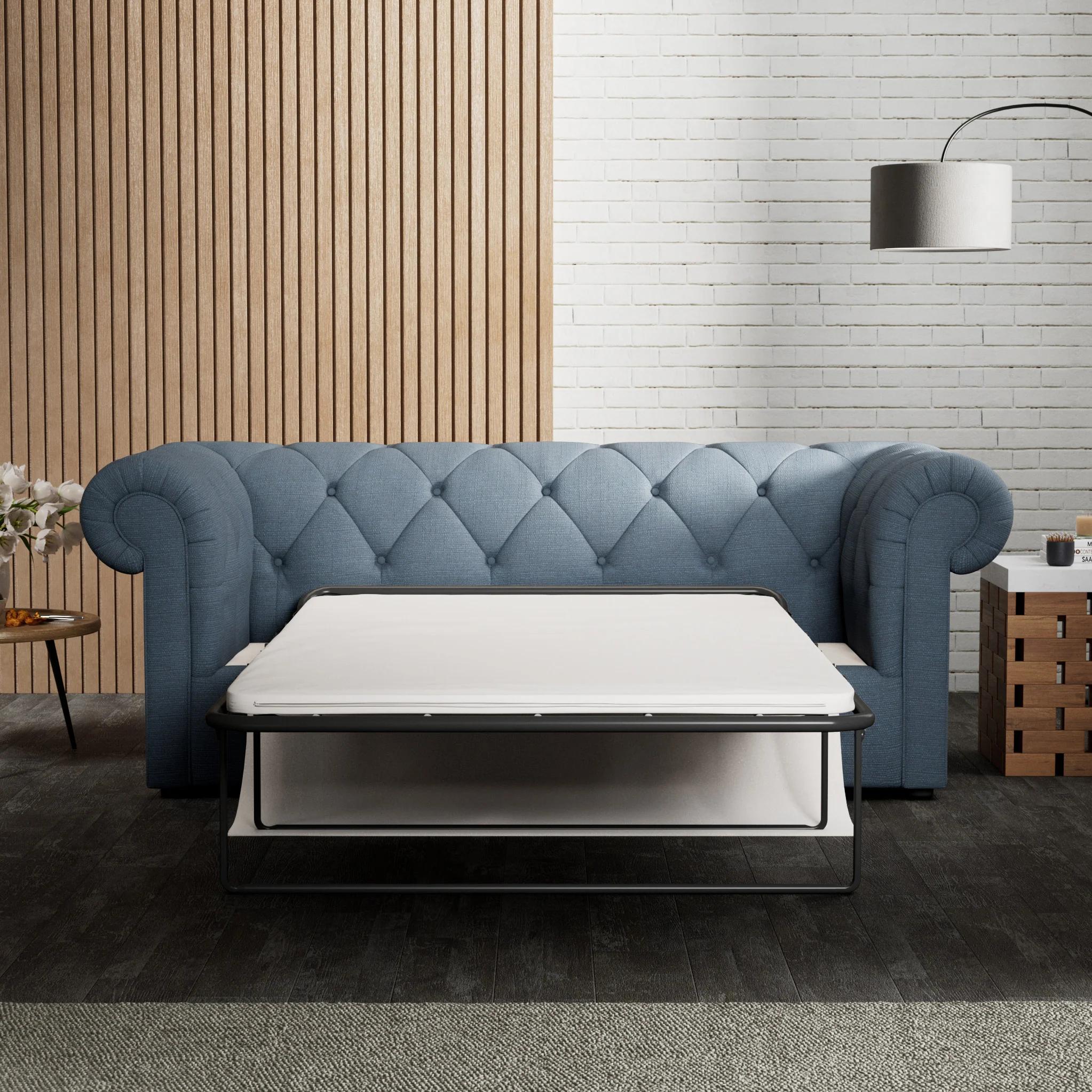 Everett 3 Seater Sofa Bed - Image 4