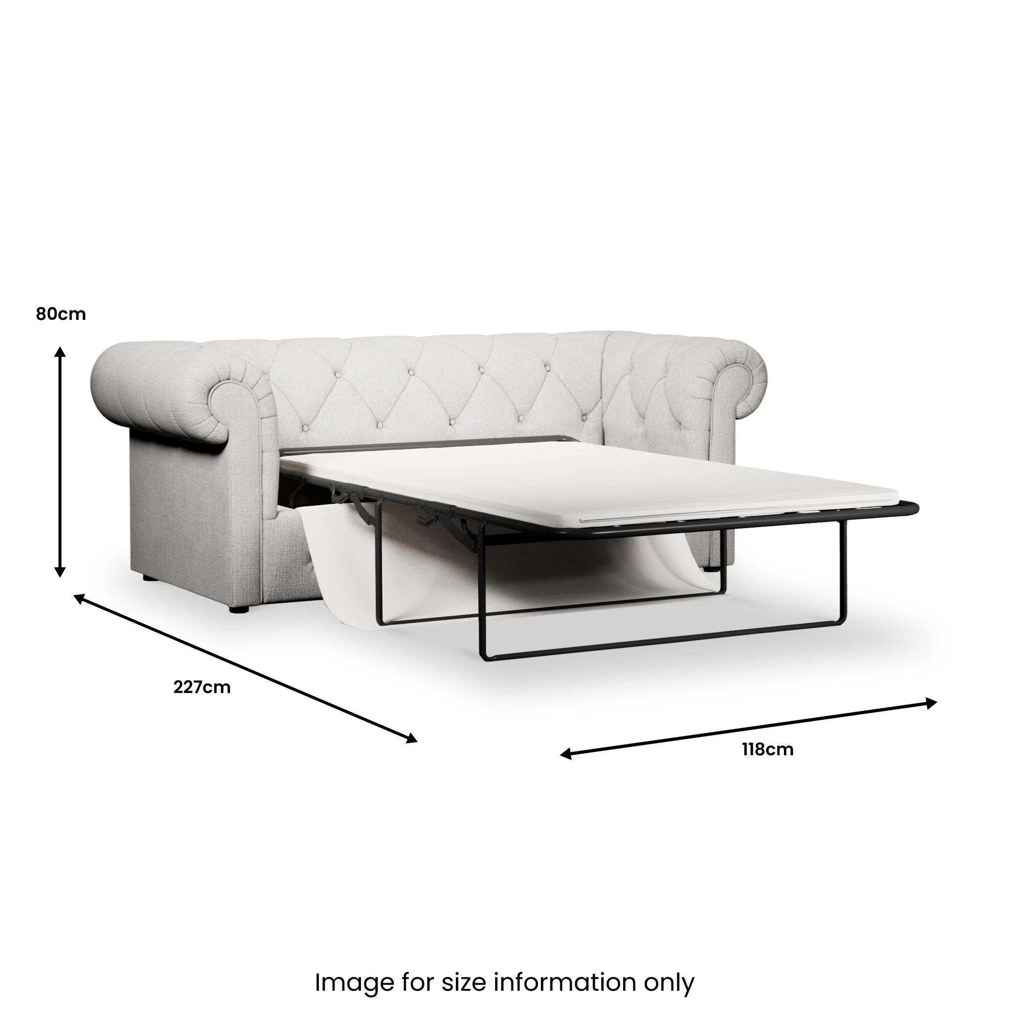 Everett 3 Seater Sofa Bed - Image 55