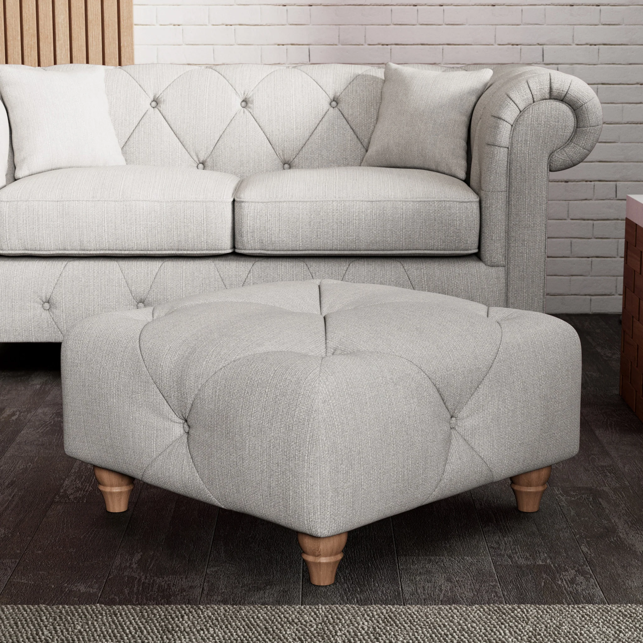 Everett Button Top Footstool - Image 13