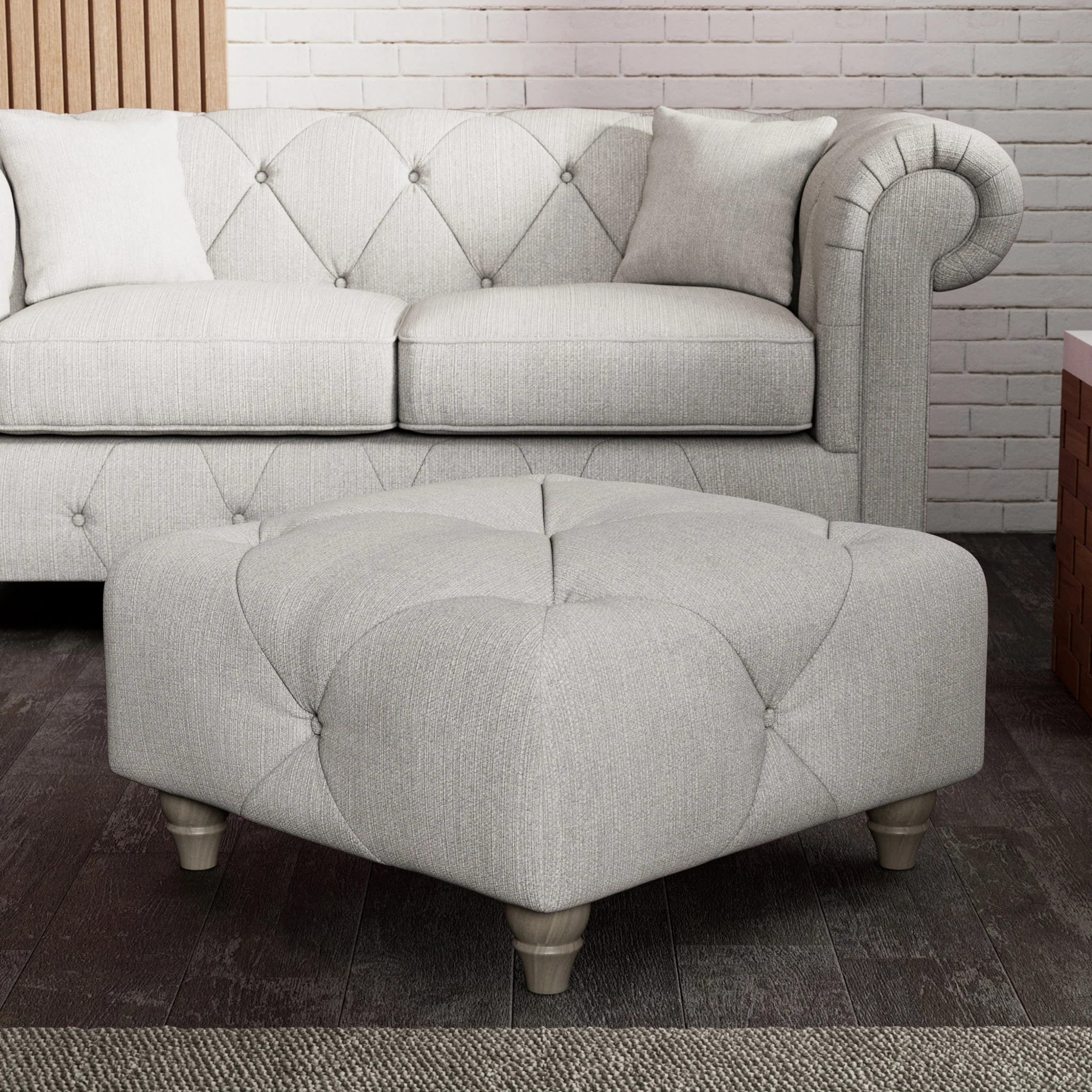 Everett Button Top Footstool - Image 17