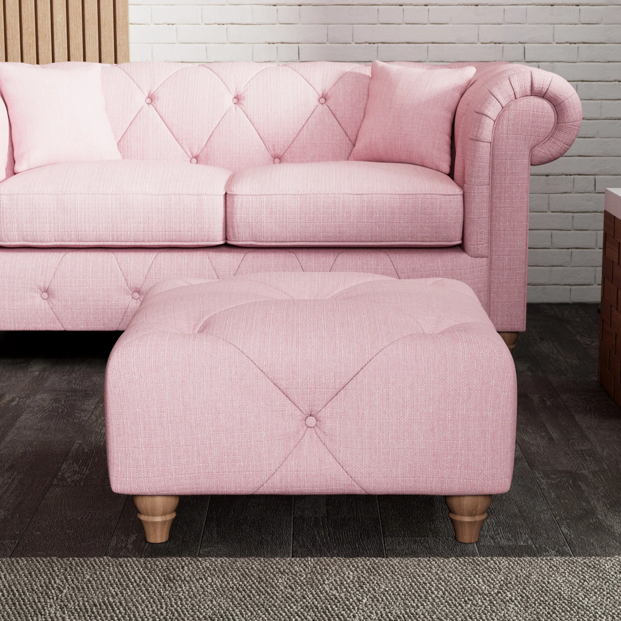 Everett Button Top Footstool - Image 22
