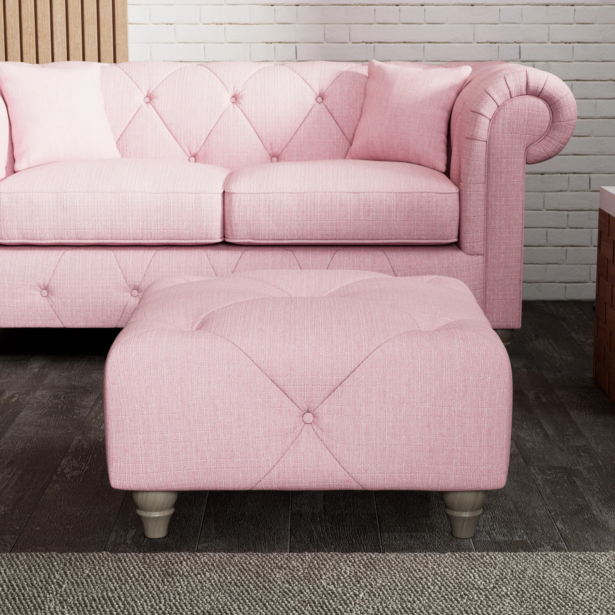 Everett Button Top Footstool - Image 26