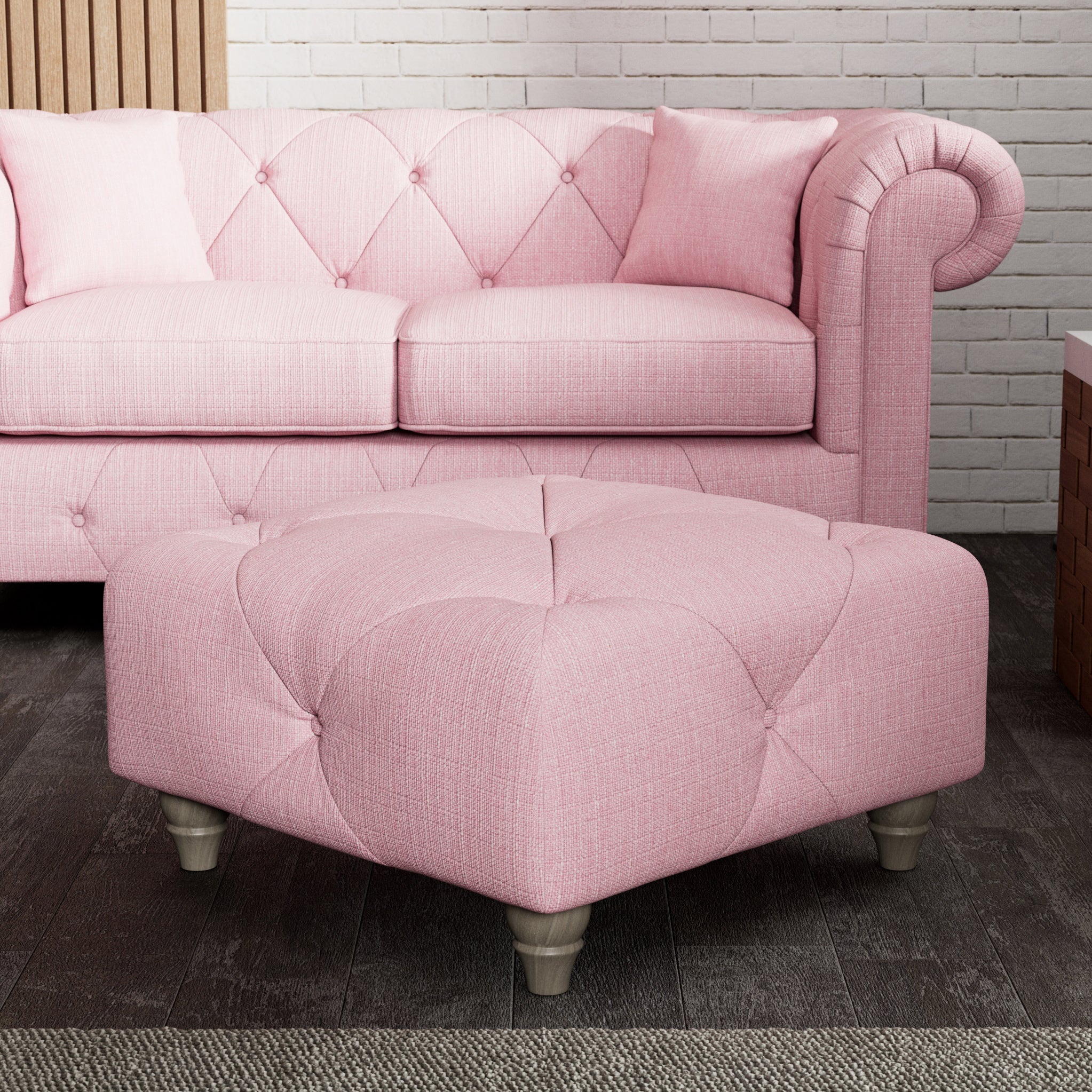 Everett Button Top Footstool - Image 27