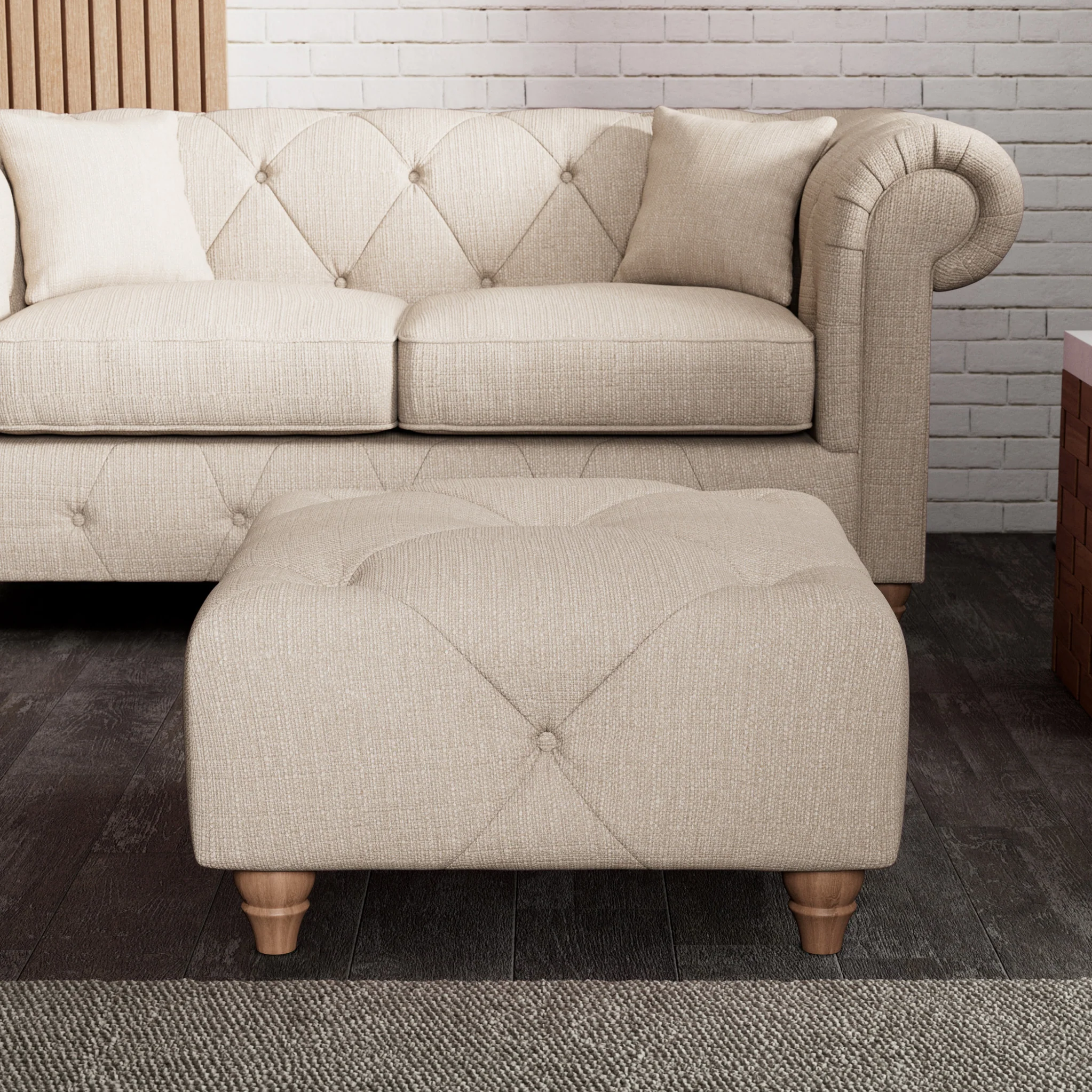 Everett Button Top Footstool - Image 42