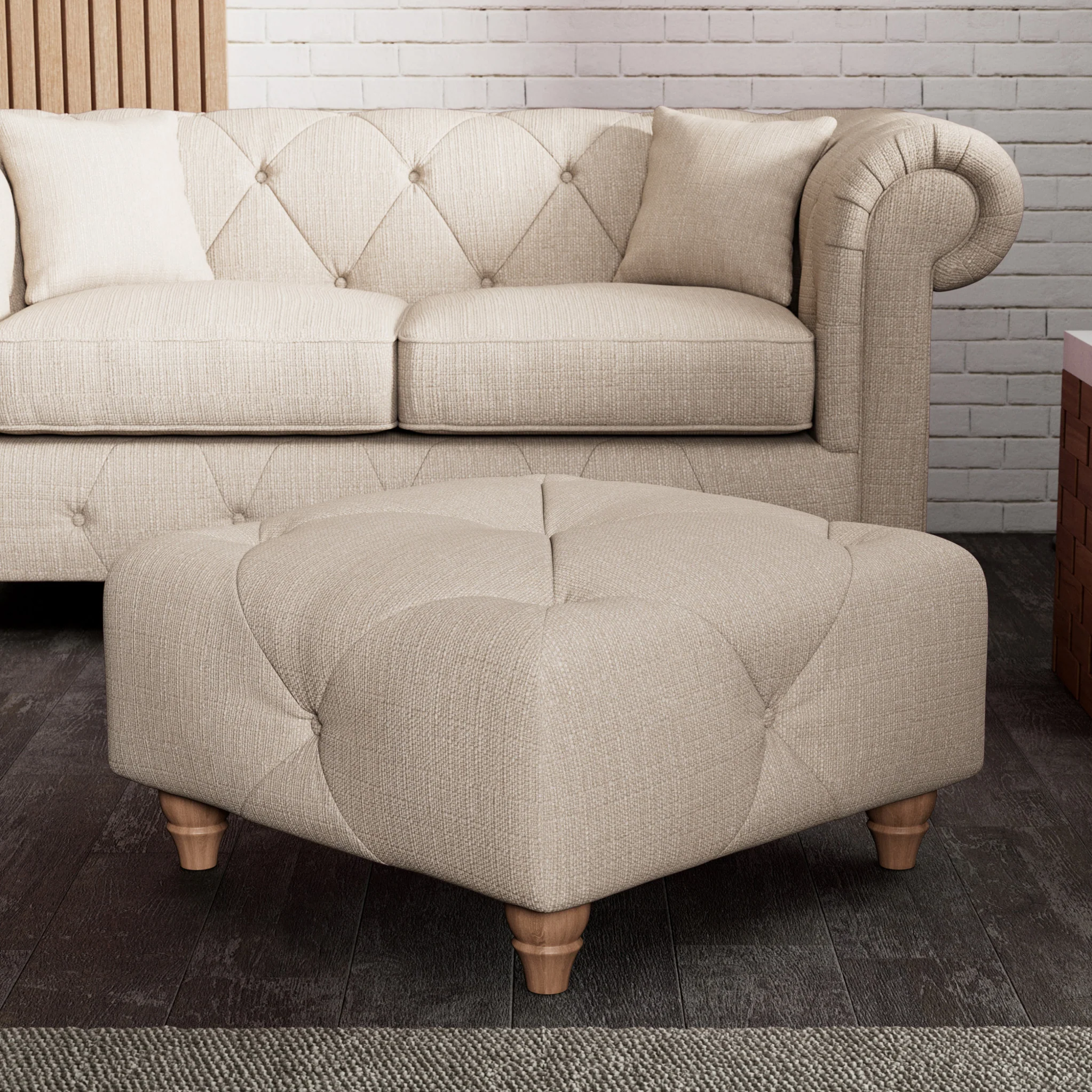 Everett Button Top Footstool - Image 43