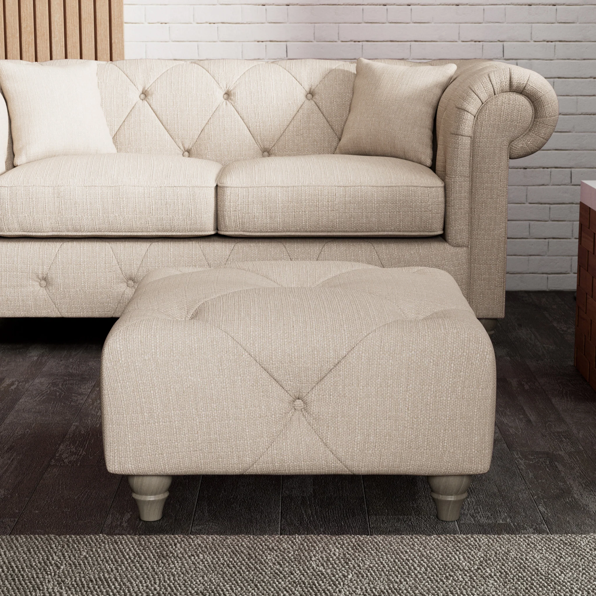 Everett Button Top Footstool - Image 46