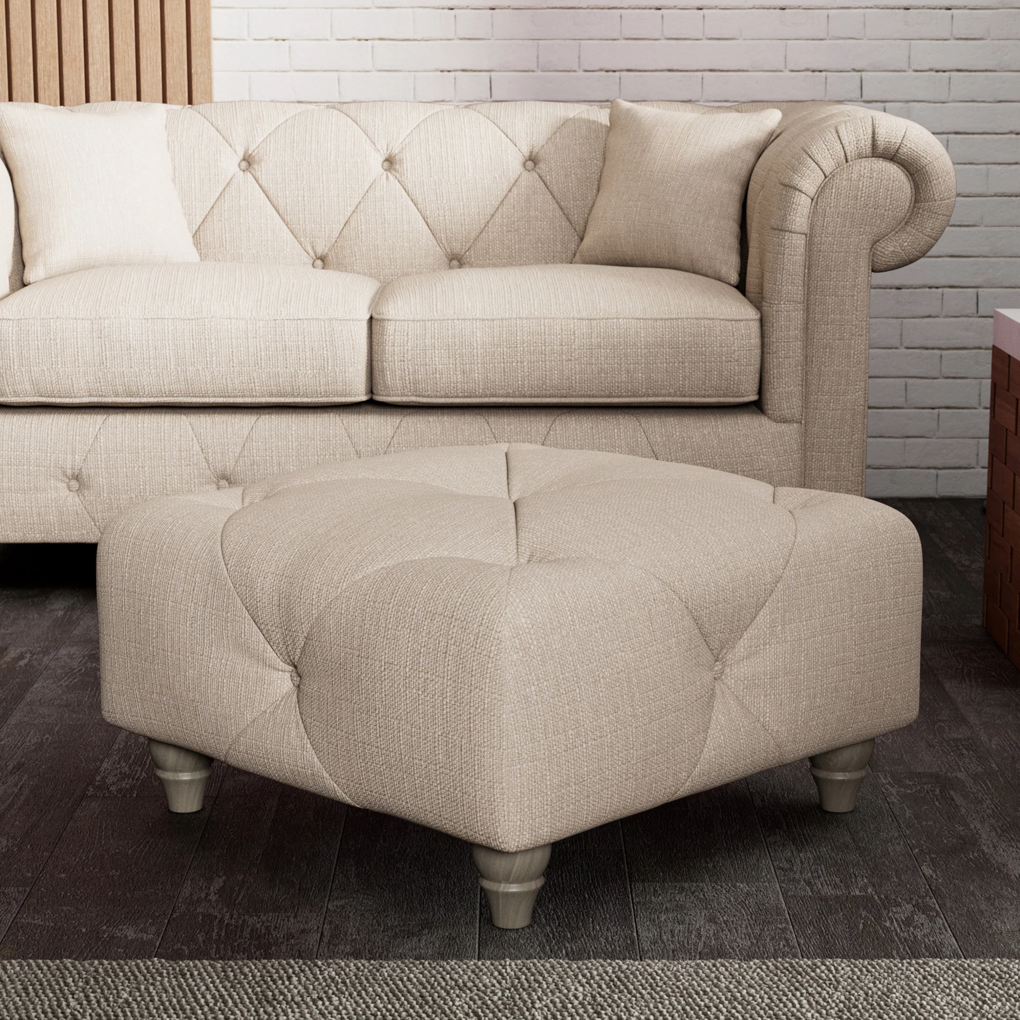 Everett Button Top Footstool - Image 47