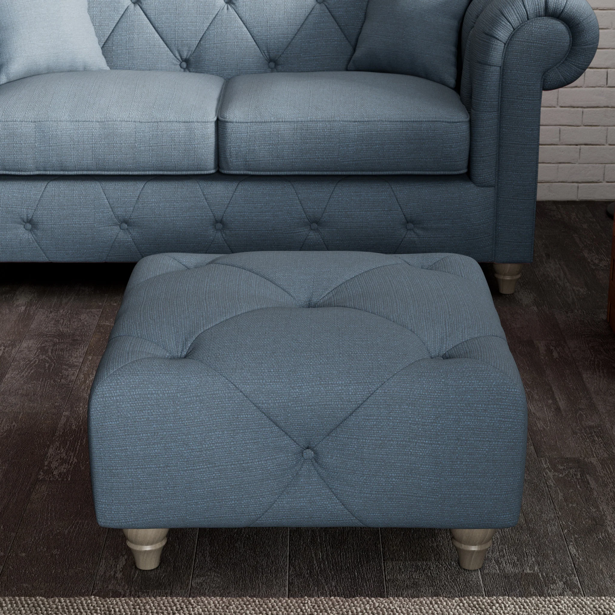 Everett Button Top Footstool - Image 6
