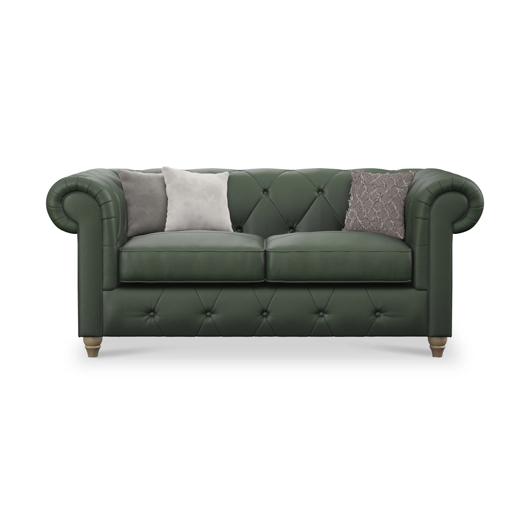 Everett Leather 2 Seater Sofa - Image 34