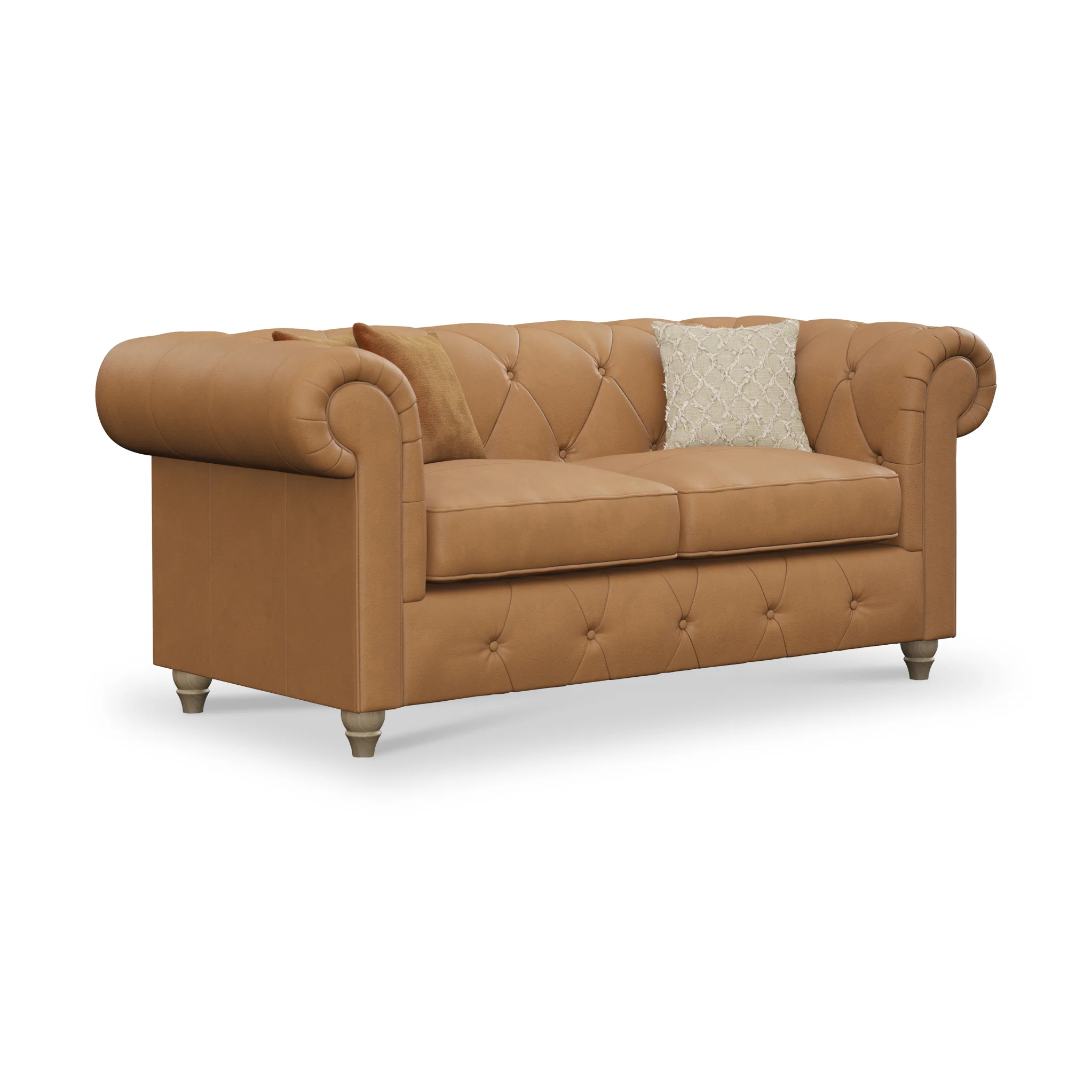 Everett Leather 2 Seater Sofa - Image 59