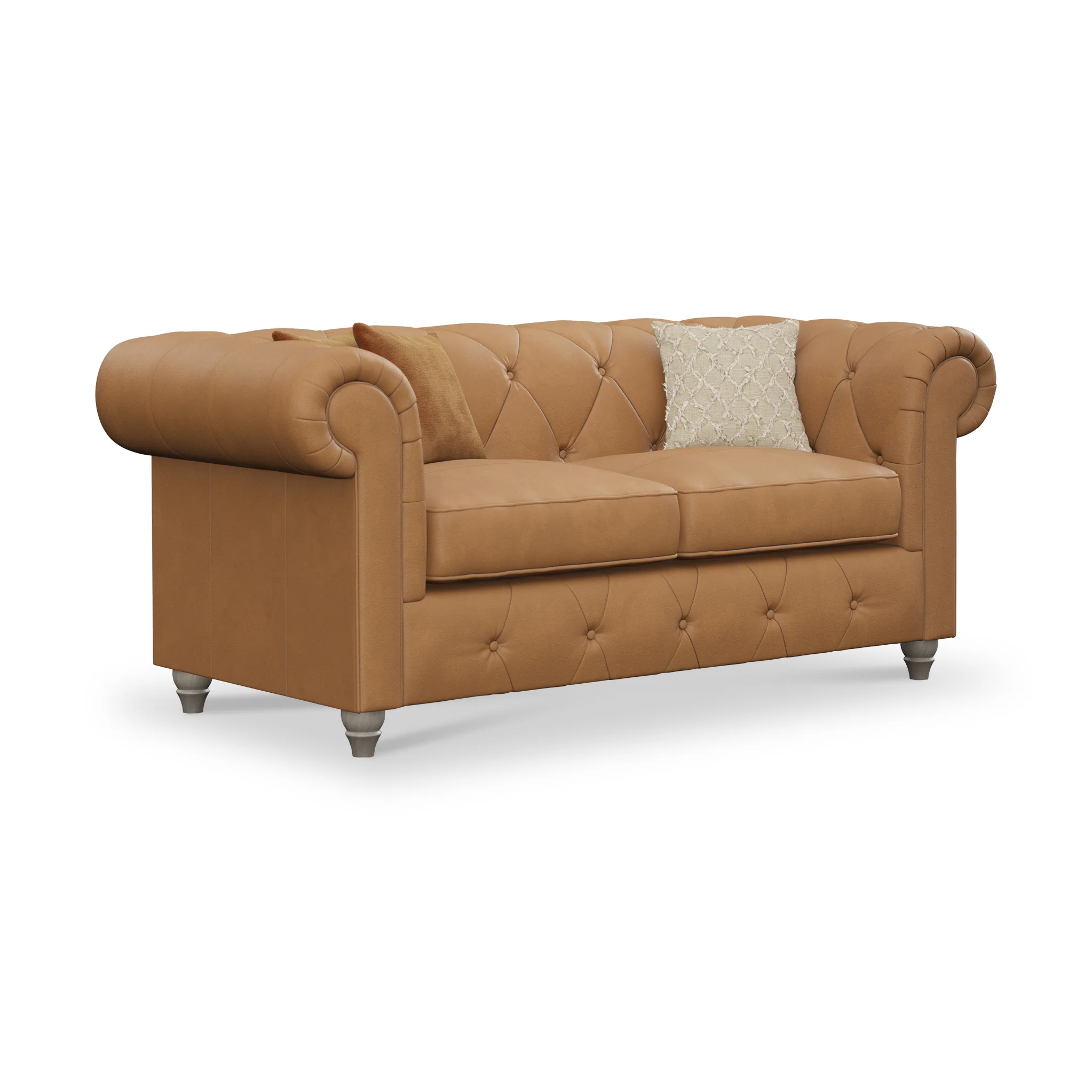 Everett Leather 2 Seater Sofa - Image 63