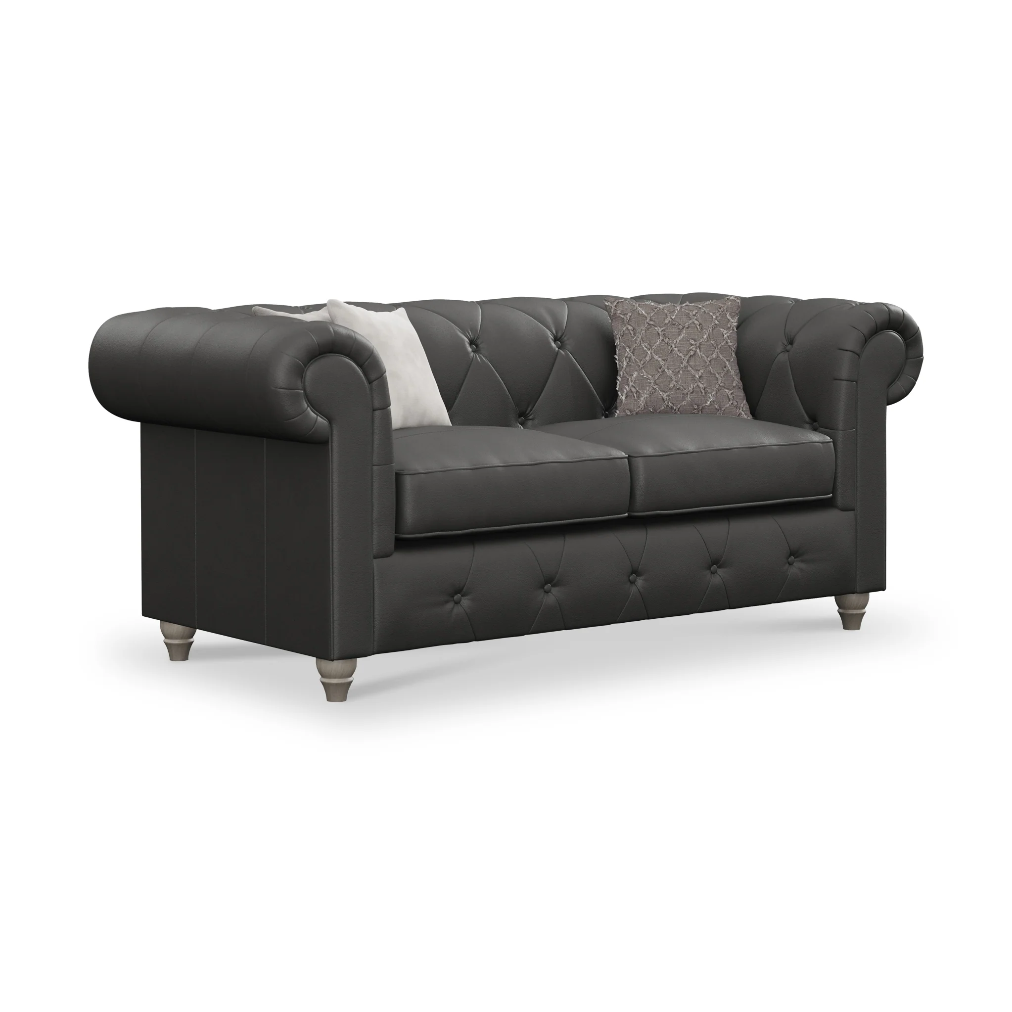 Everett Leather 2 Seater Sofa - Image 8