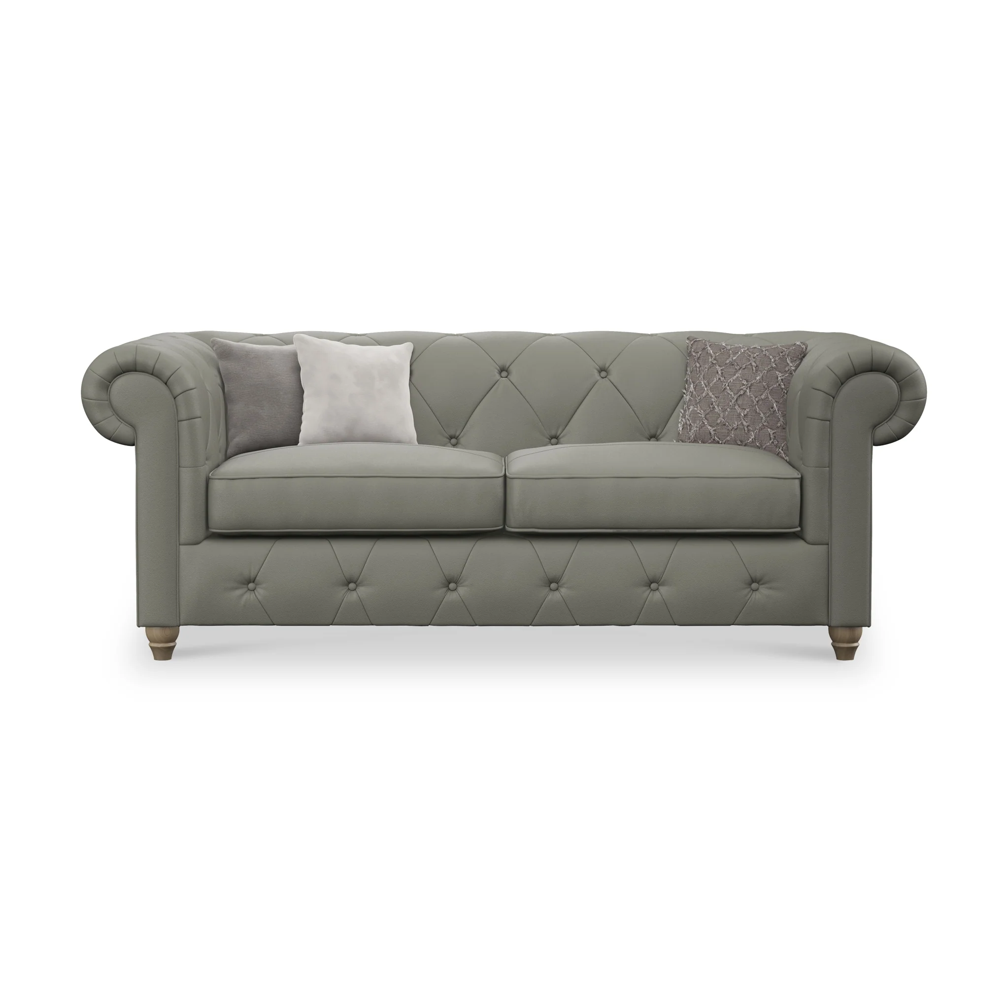 Everett Leather 3 Seater Sofa - Image 12