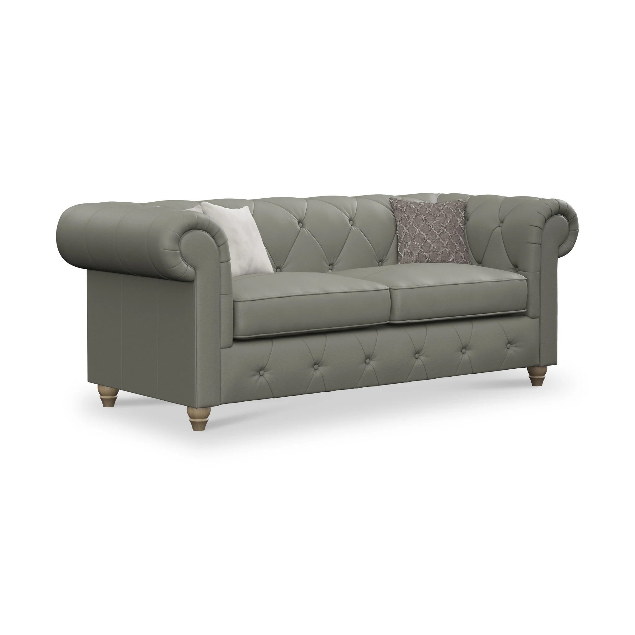 Everett Leather 3 Seater Sofa - Image 15