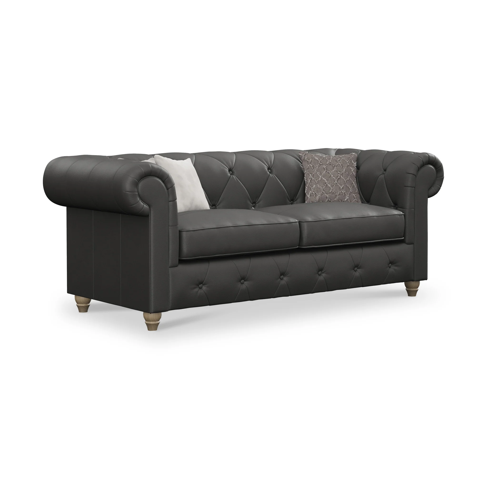 Everett Leather 3 Seater Sofa - Image 37