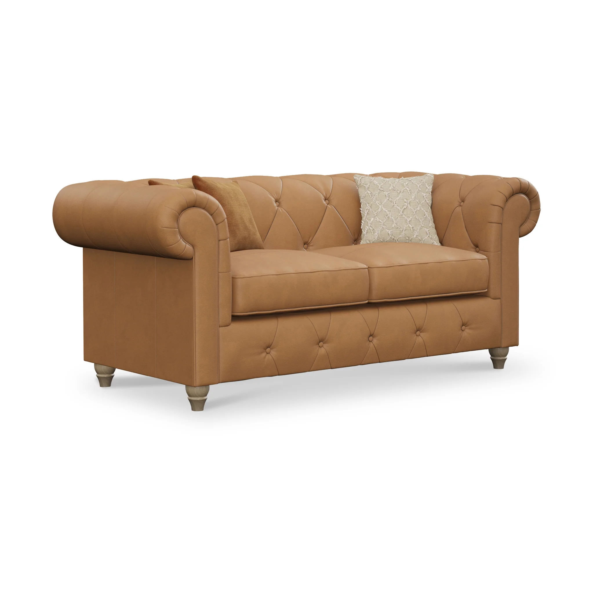 Everett Leather 3 Seater Sofa - Image 48