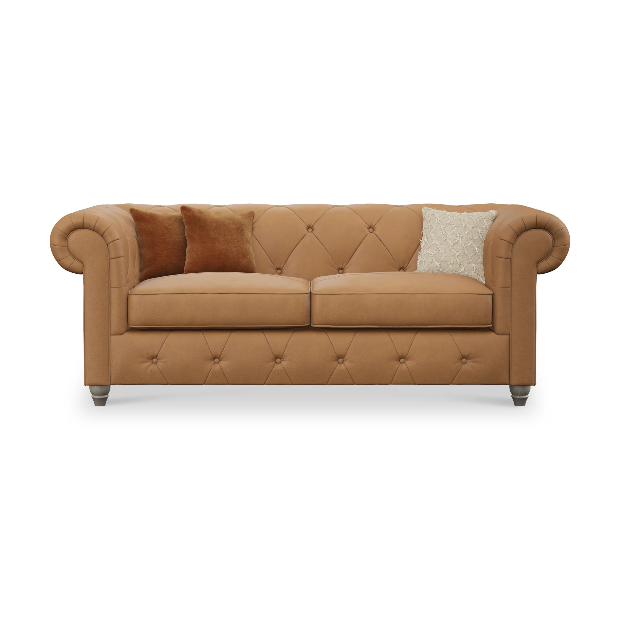 Everett Leather 3 Seater Sofa - Image 49