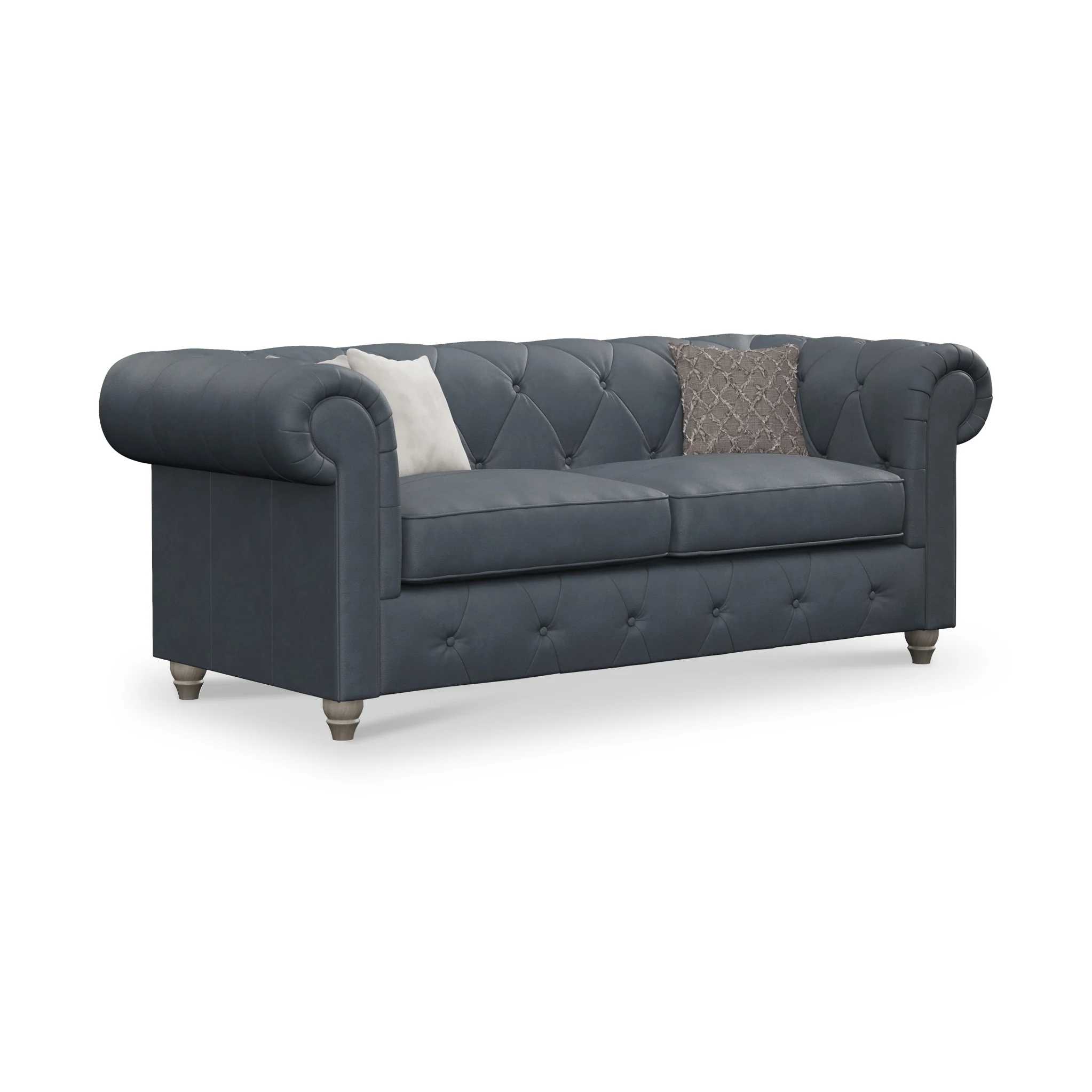 Everett Leather 3 Seater Sofa - Image 8