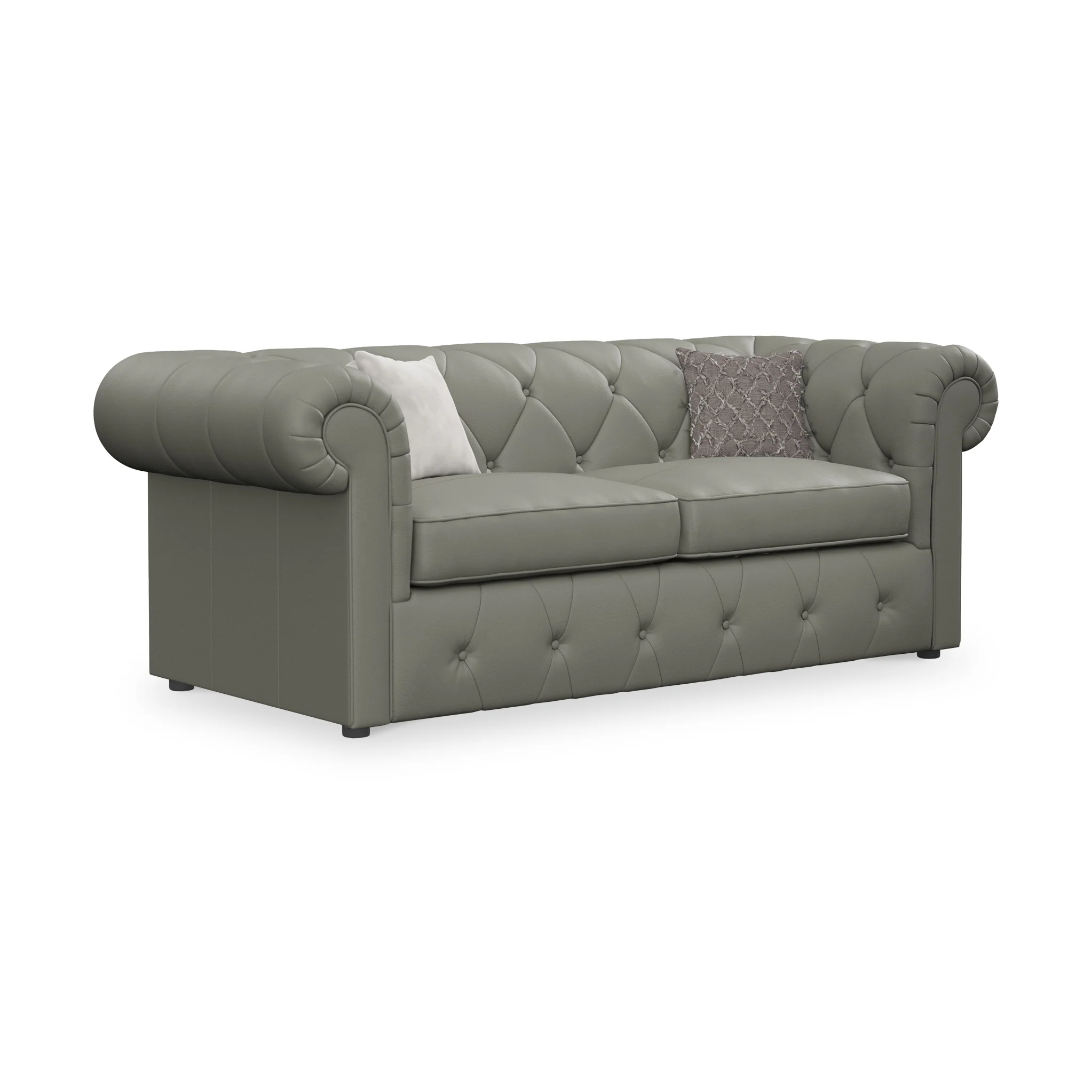 Everett Leather 3 Seater Sofa Bed - Image 10