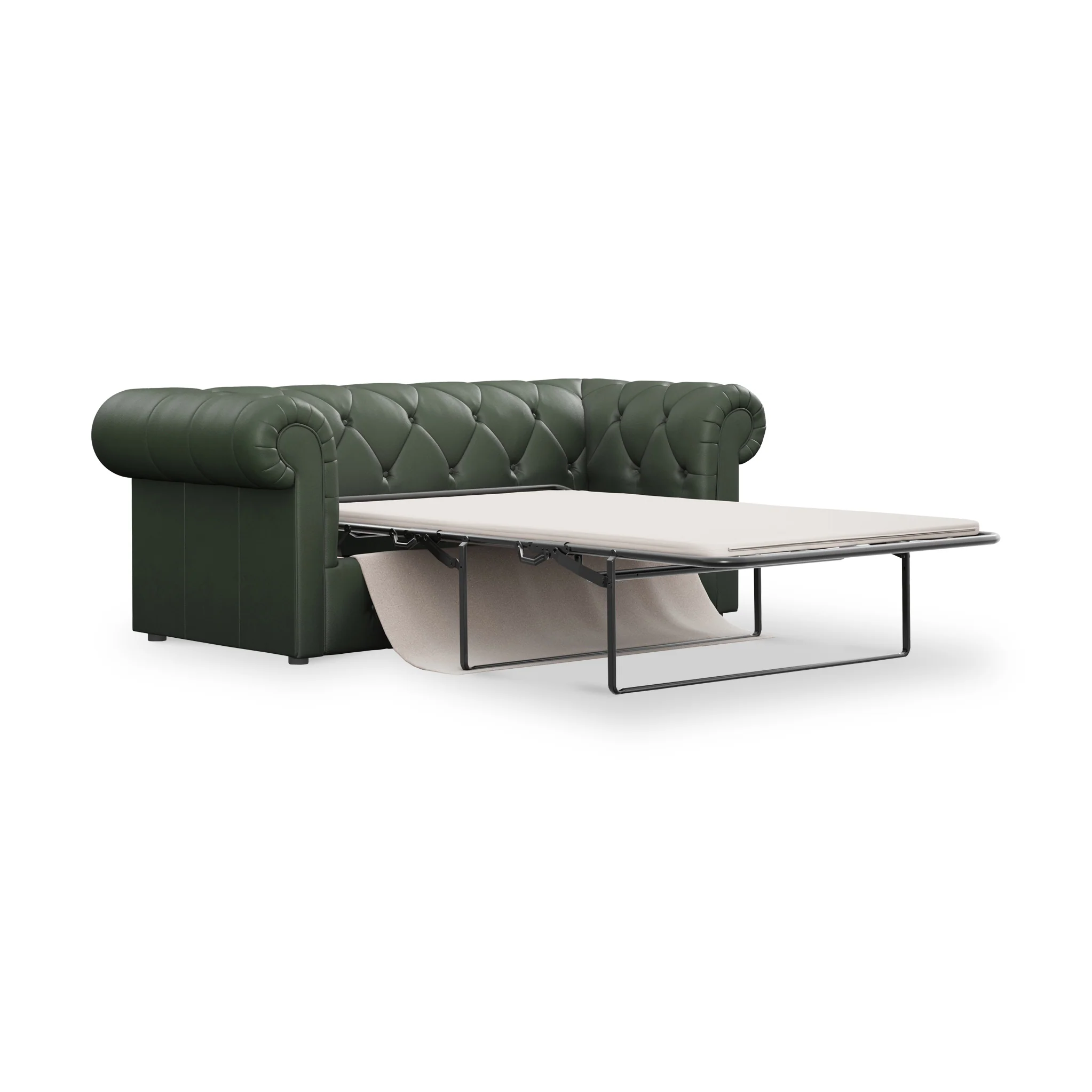 Everett Leather 3 Seater Sofa Bed - Image 12