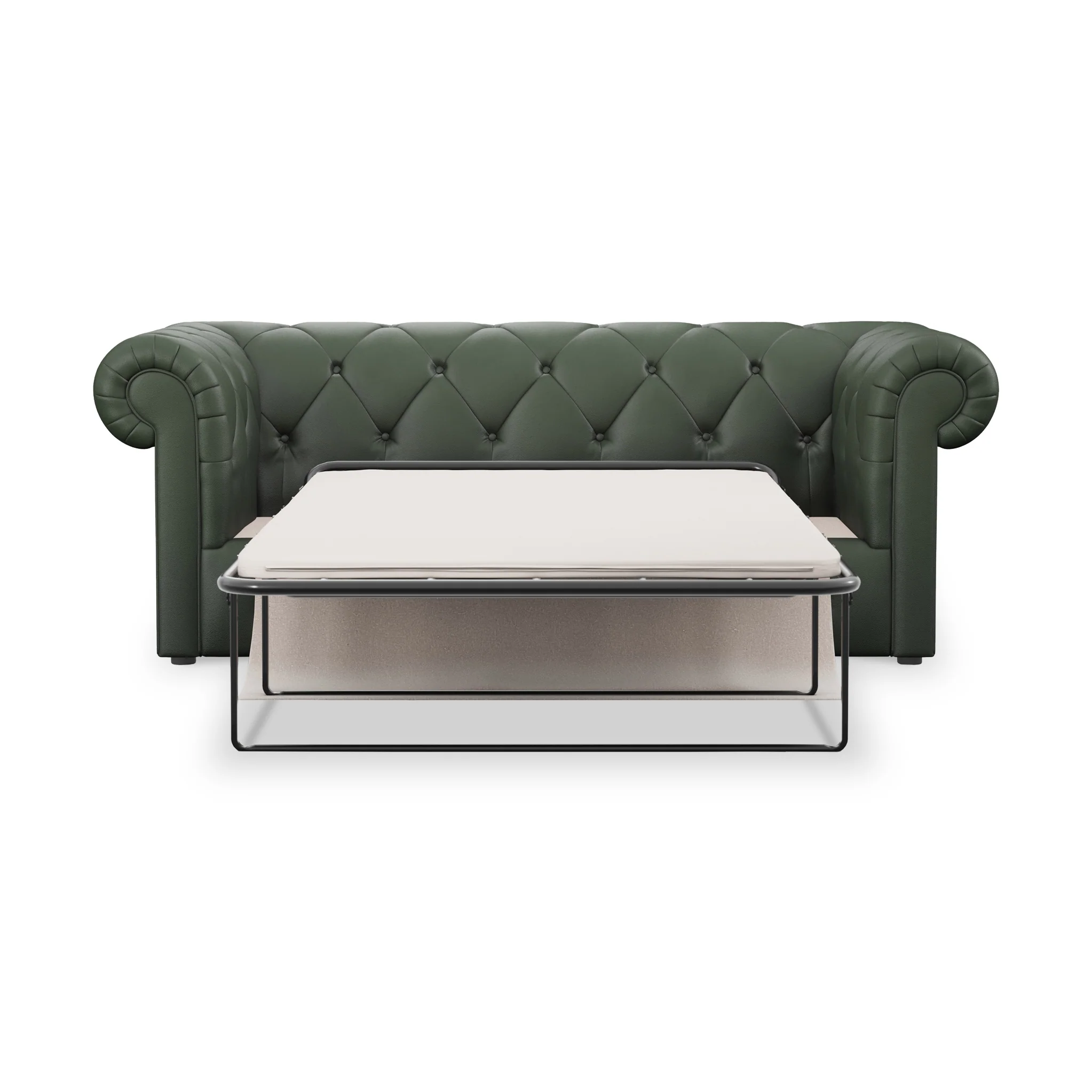 Everett Leather 3 Seater Sofa Bed - Image 15