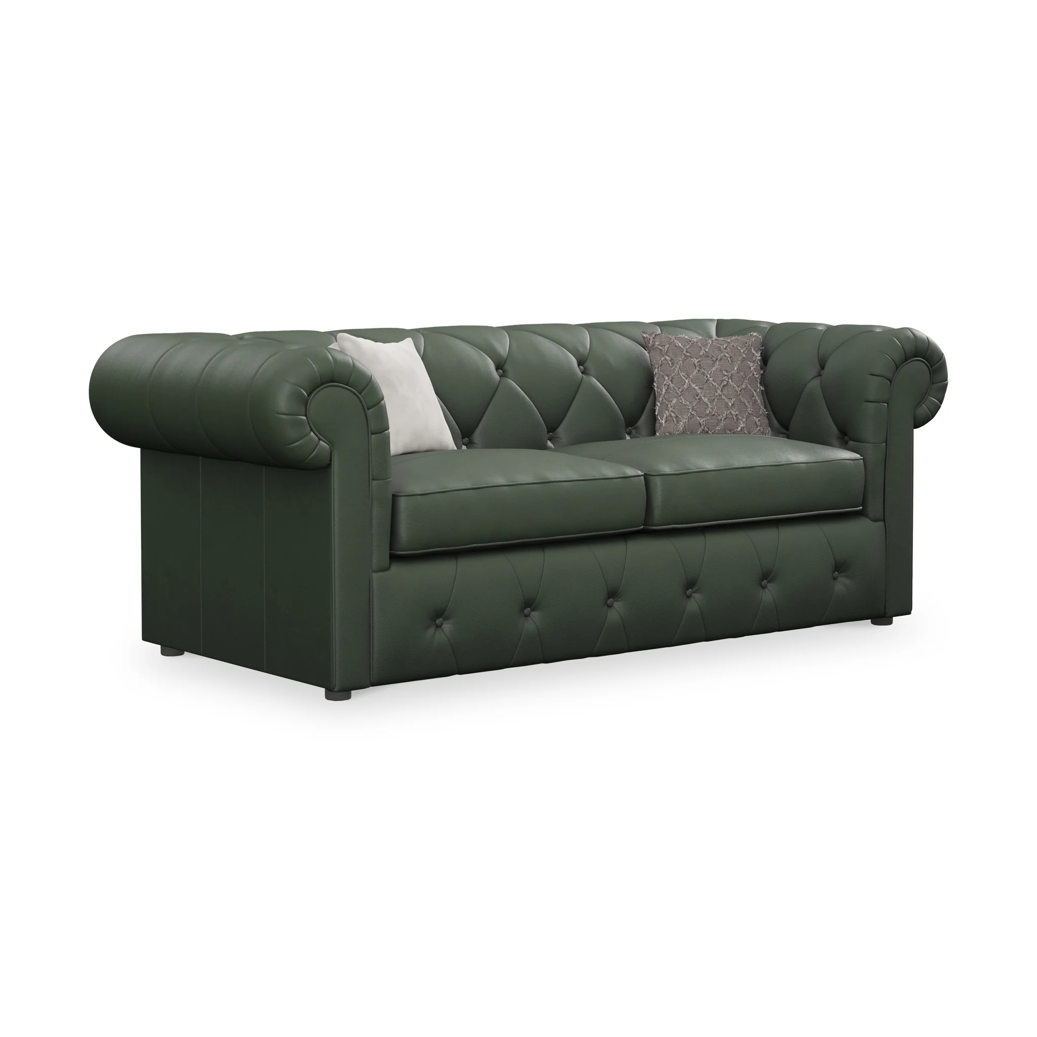 Everett Leather 3 Seater Sofa Bed - Image 16