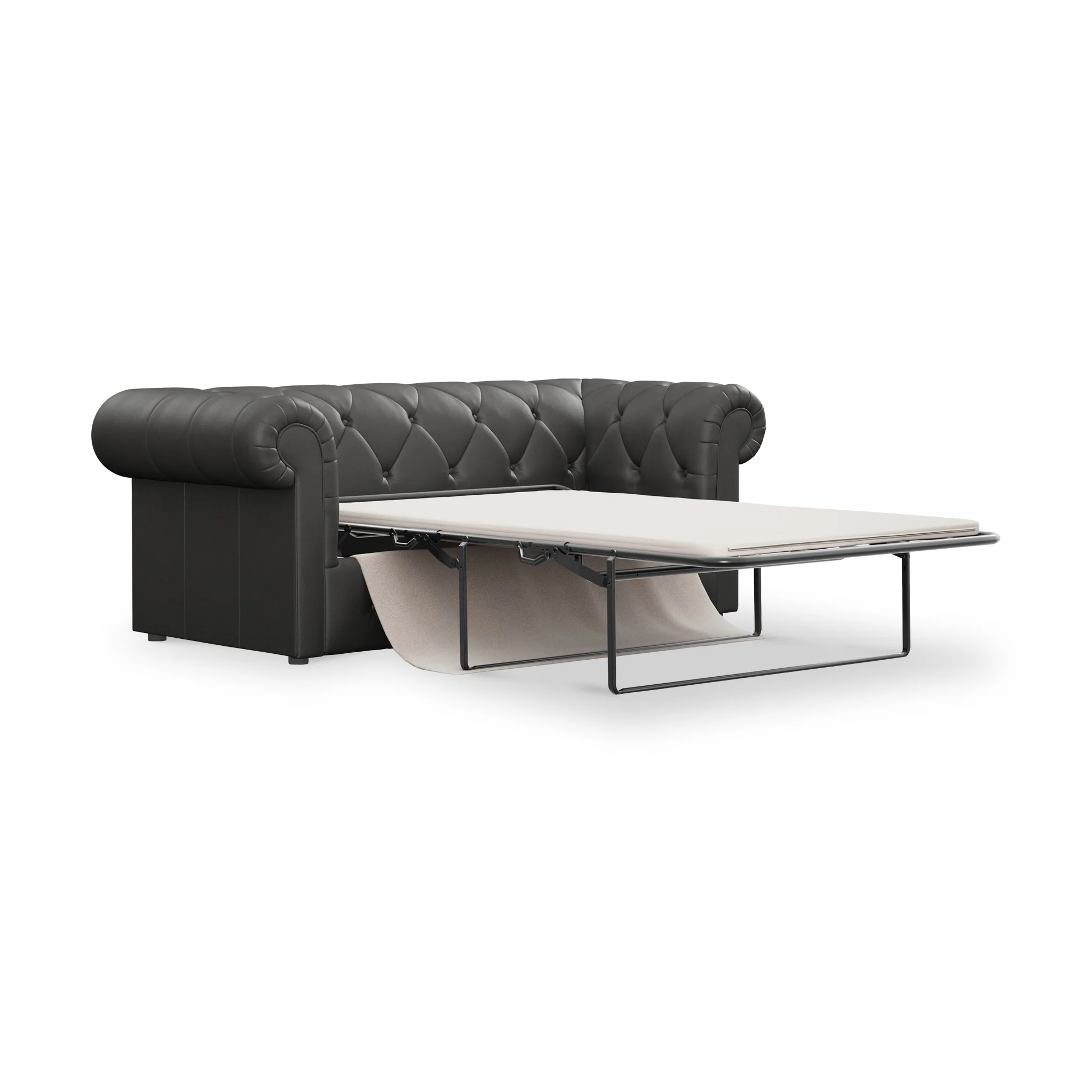 Everett Leather 3 Seater Sofa Bed - Image 17