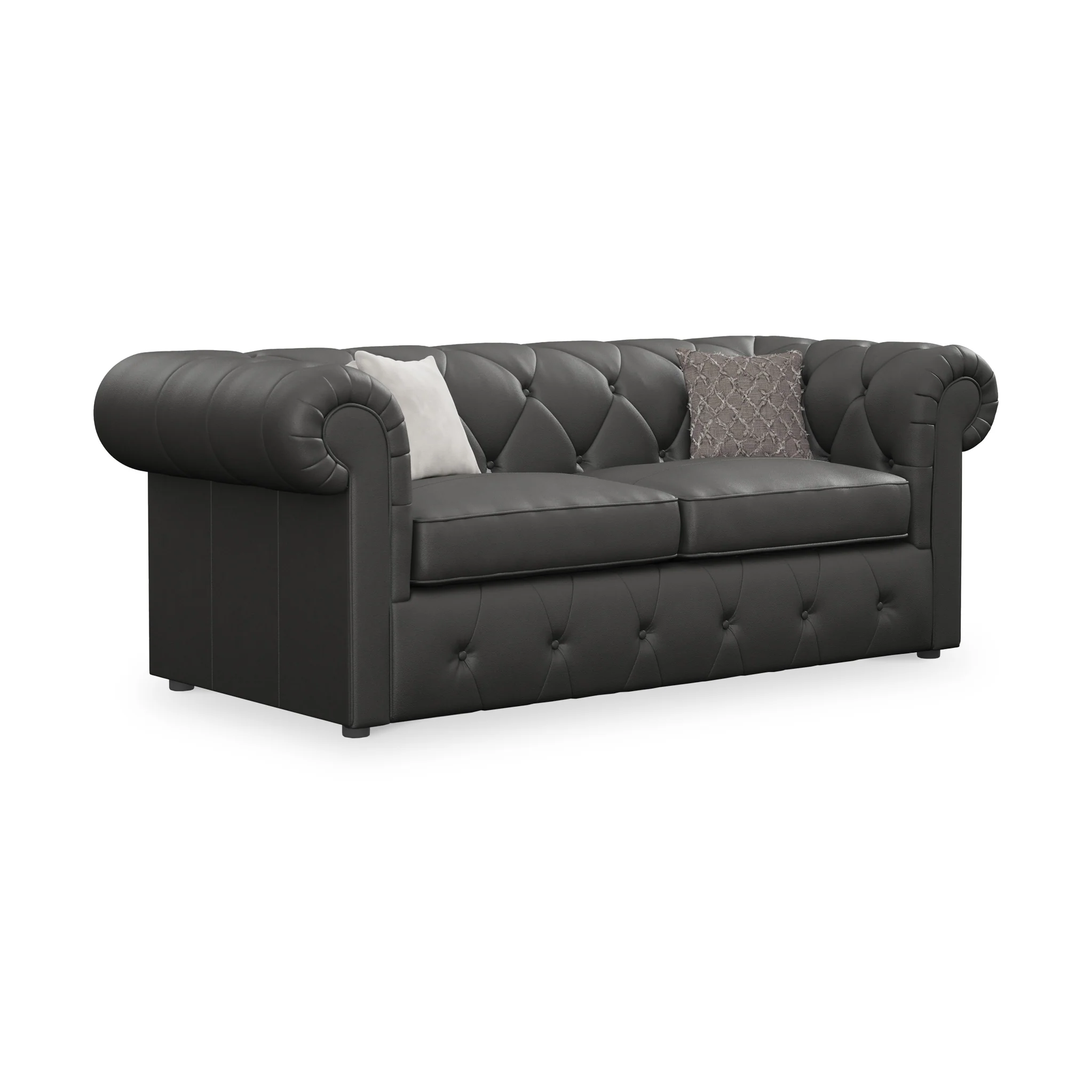 Everett Leather 3 Seater Sofa Bed - Image 22