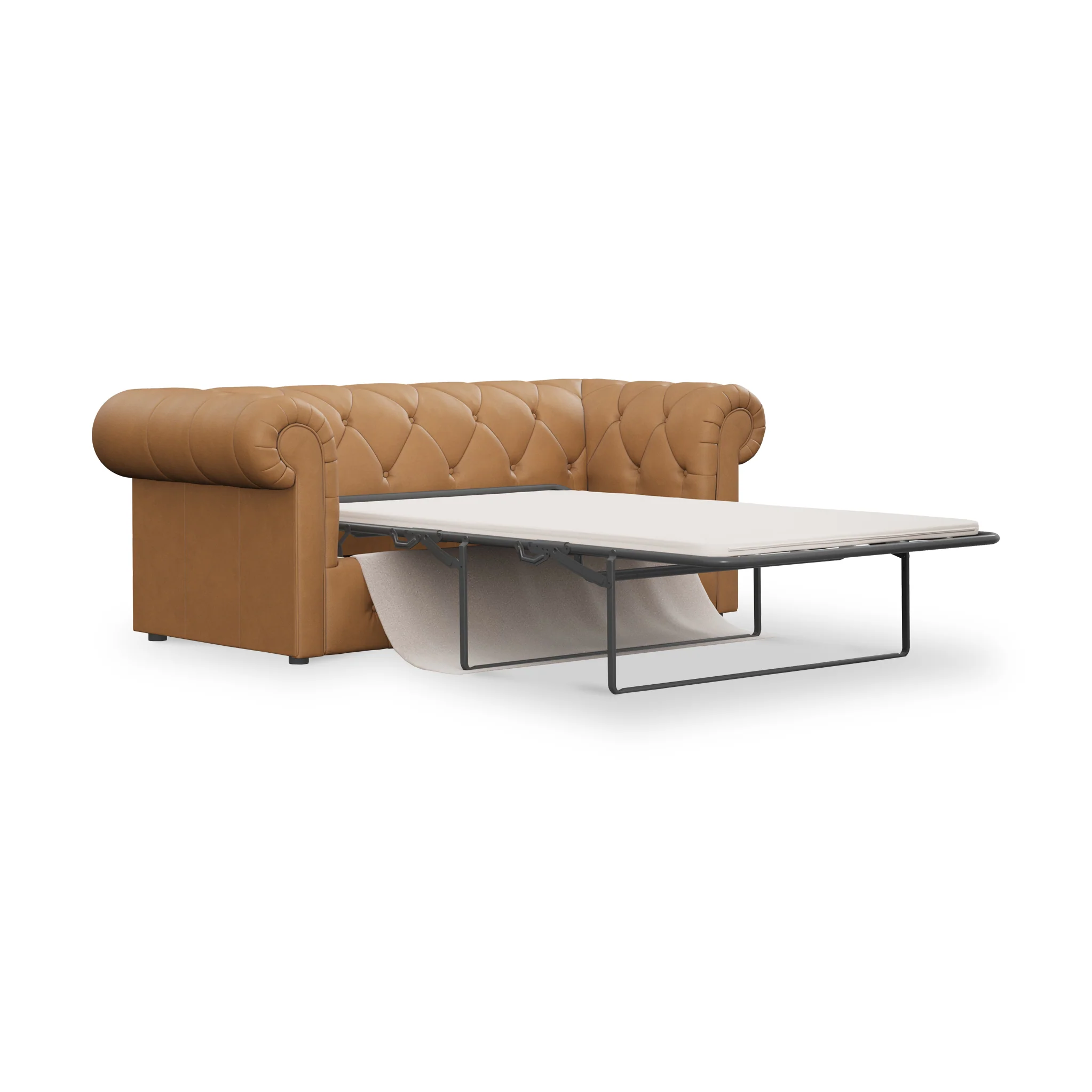Everett Leather 3 Seater Sofa Bed - Image 24
