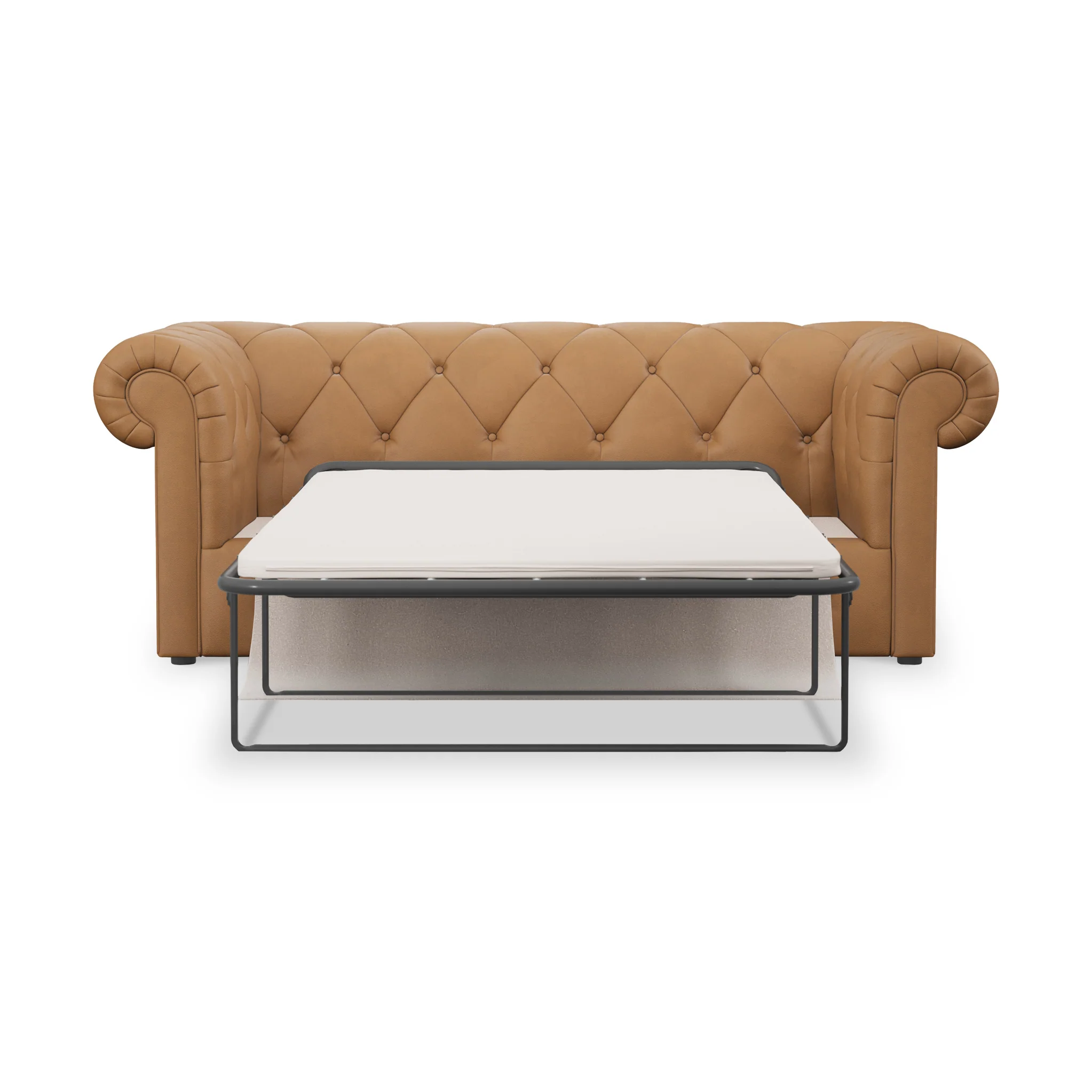 Everett Leather 3 Seater Sofa Bed - Image 27