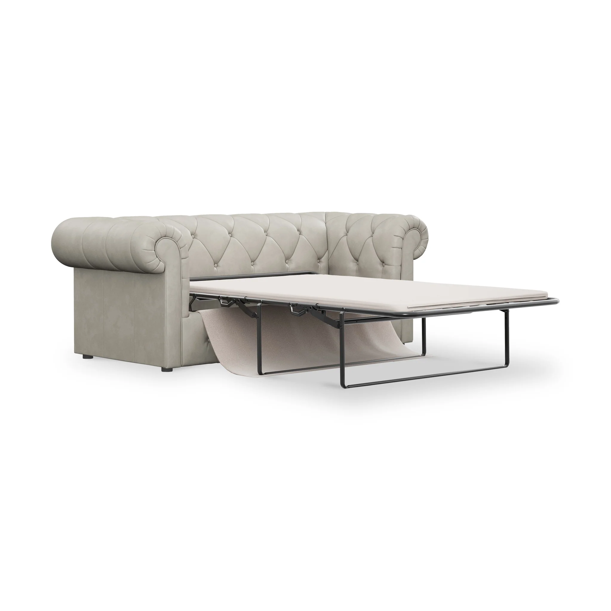 Everett Leather 3 Seater Sofa Bed - Image 30