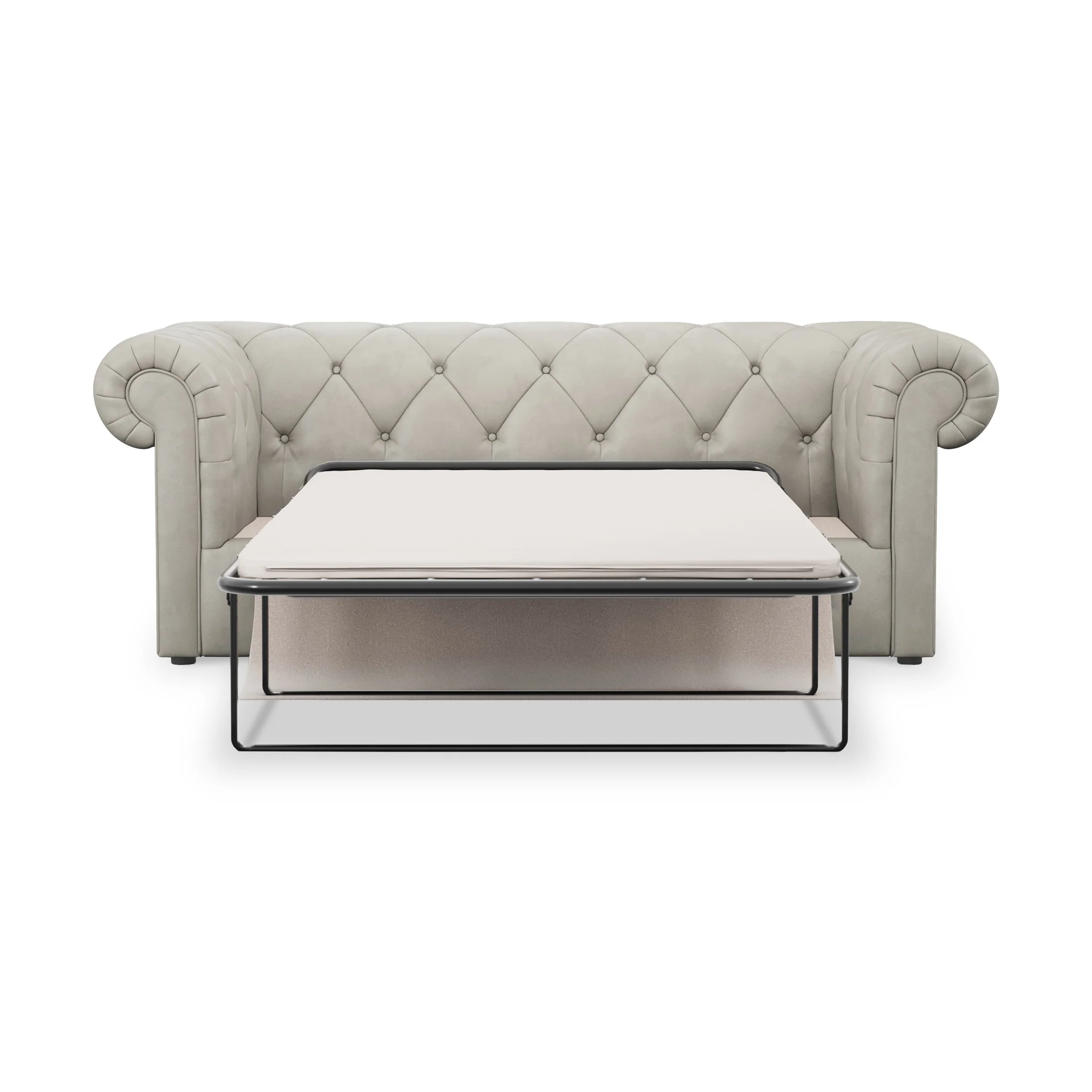 Everett Leather 3 Seater Sofa Bed - Image 32
