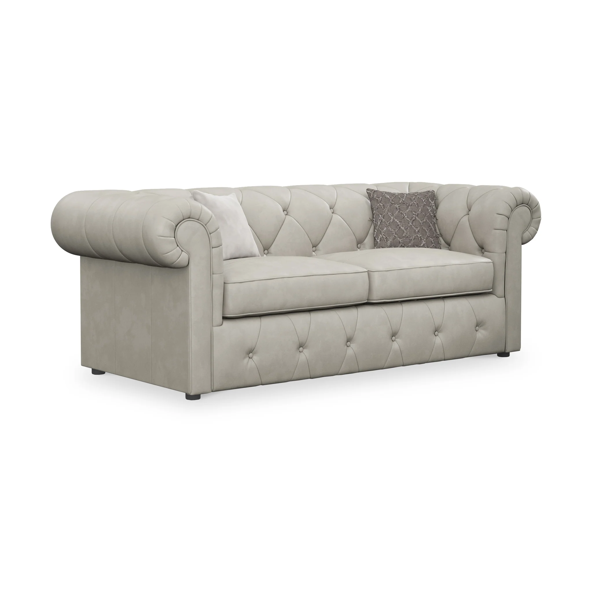 Everett Leather 3 Seater Sofa Bed - Image 33