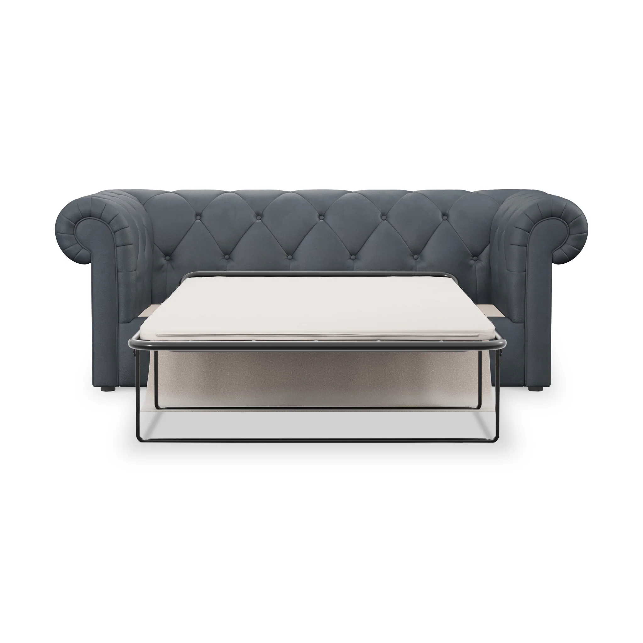 Everett Leather 3 Seater Sofa Bed - Image 4
