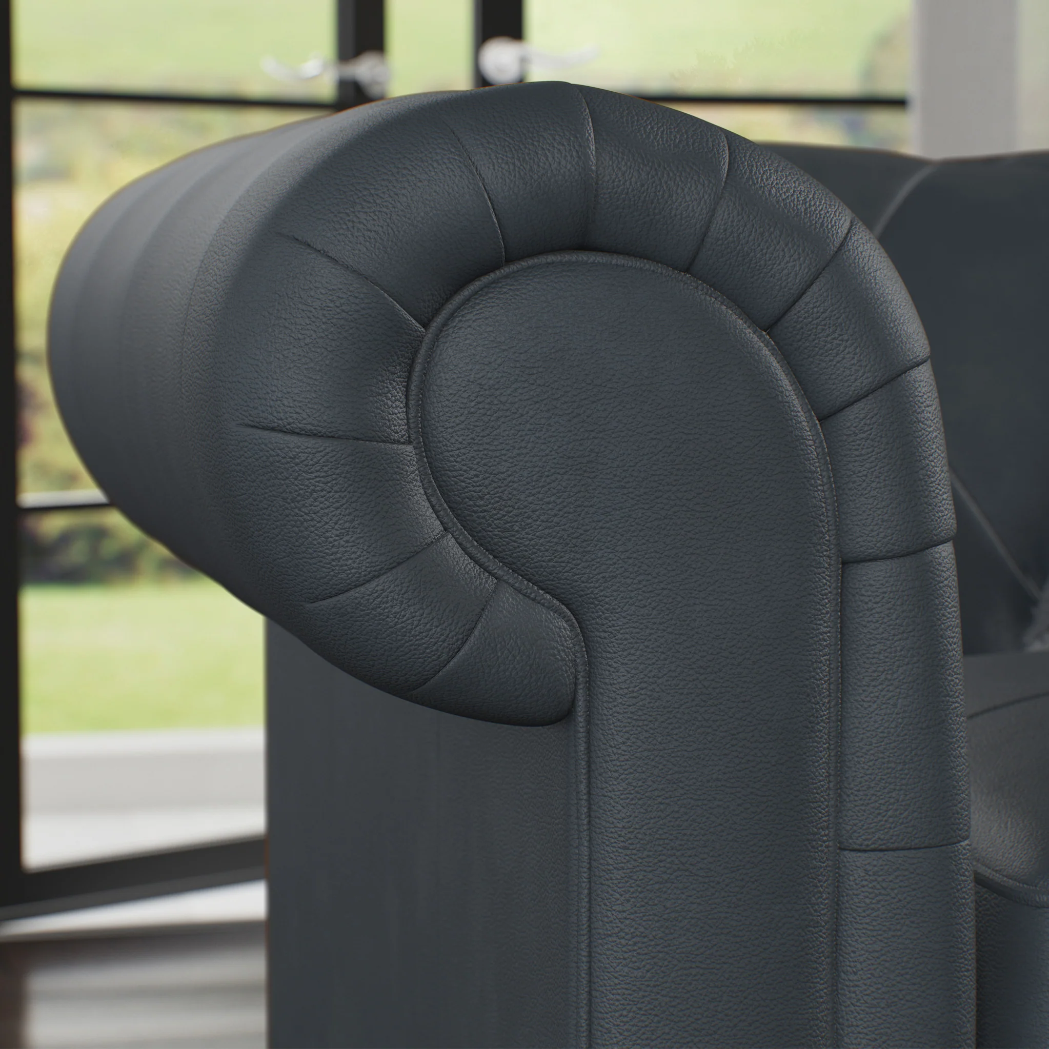 Everett Leather Corner Sofa - Image 17