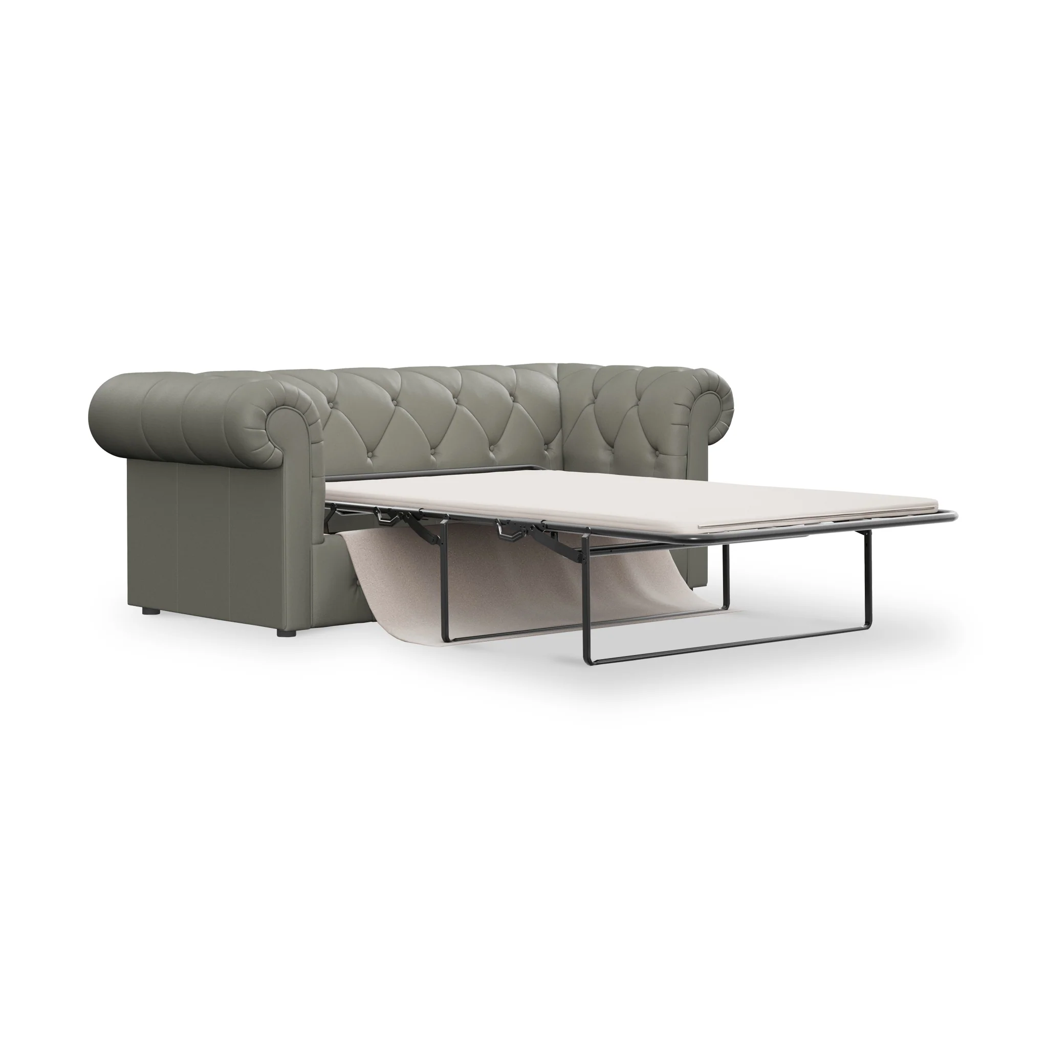 Everett Leather 3 Seater Sofa Bed - Image 7