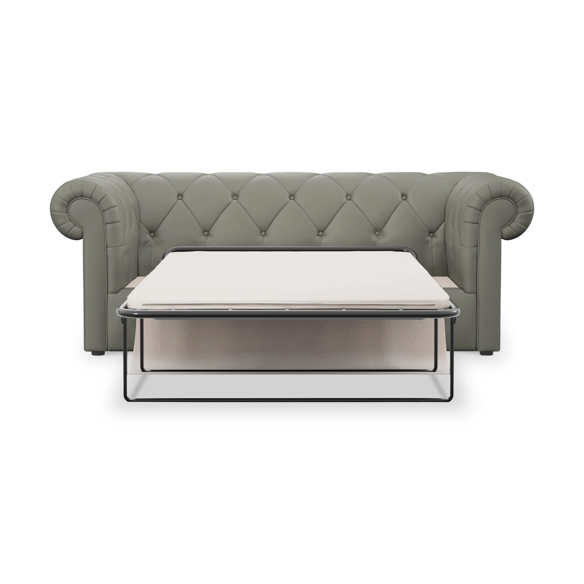 Everett Leather 3 Seater Sofa Bed - Image 9