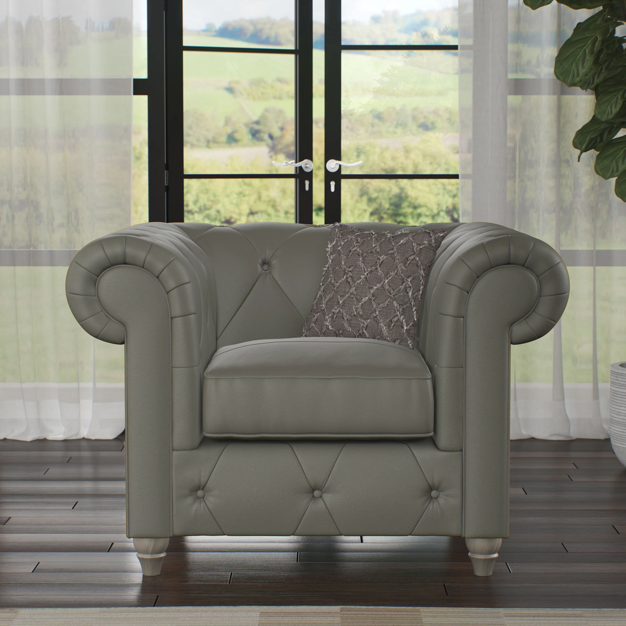 Everett Leather Armchair - Image 17