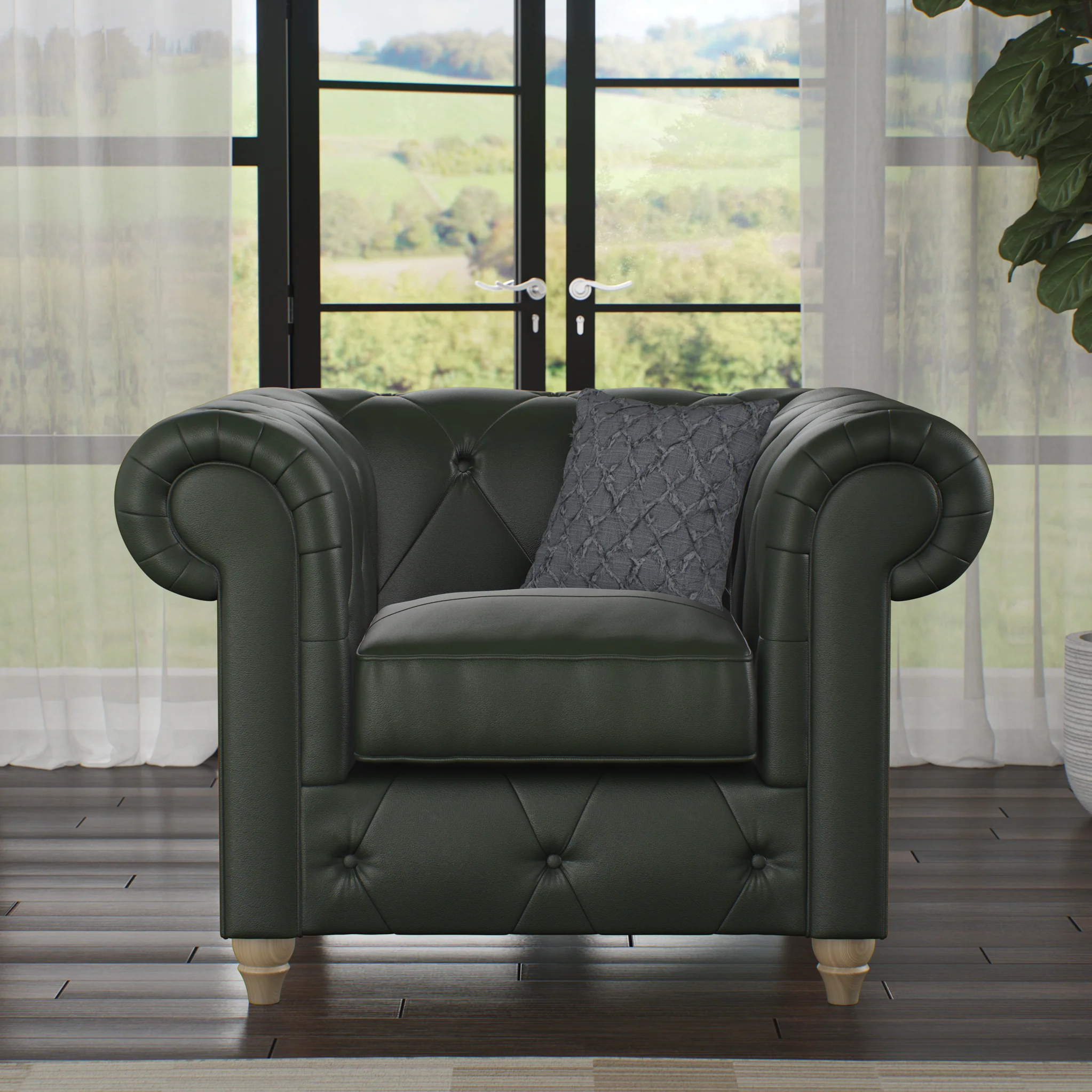 Everett Leather Armchair - Image 24