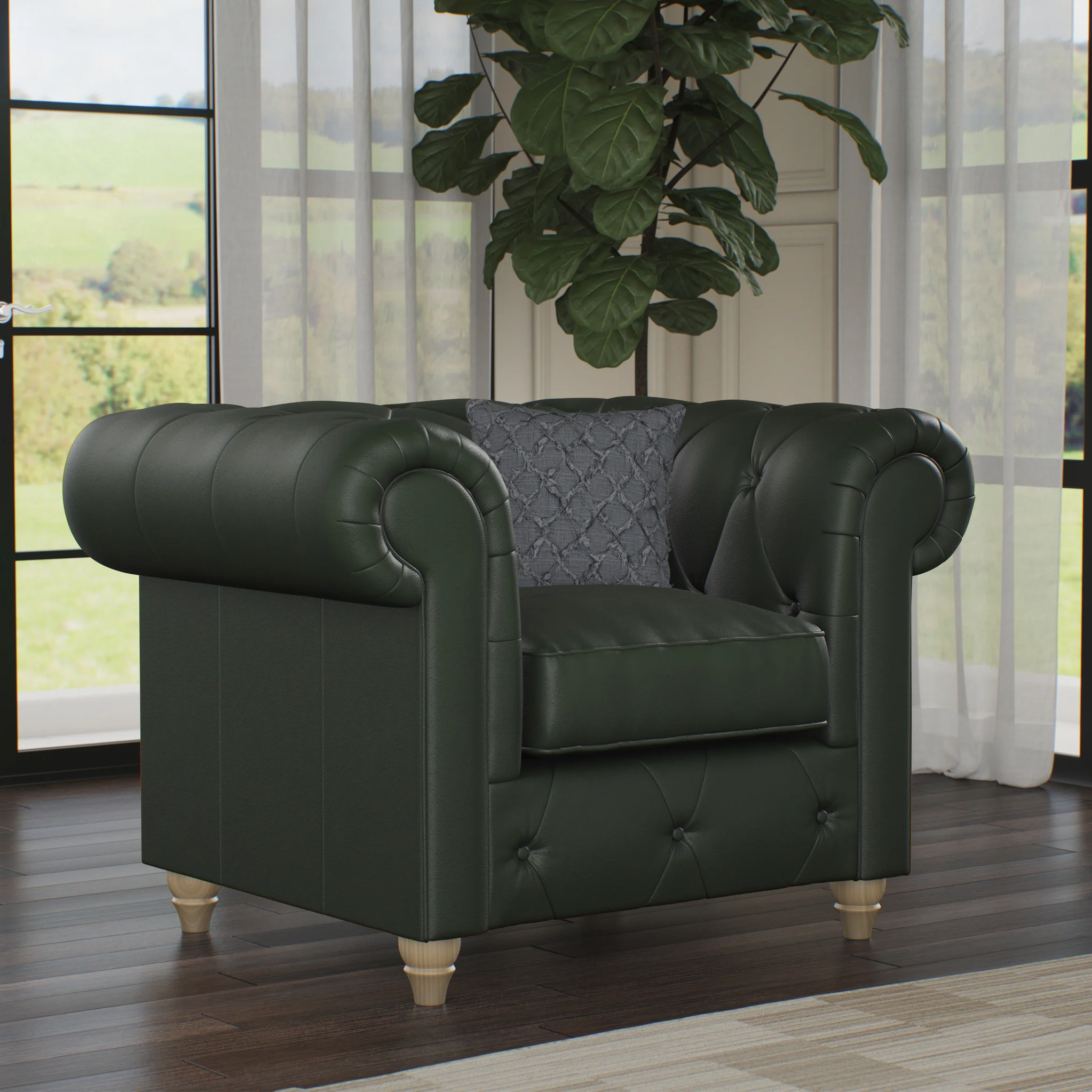 Everett Leather Armchair - Image 25