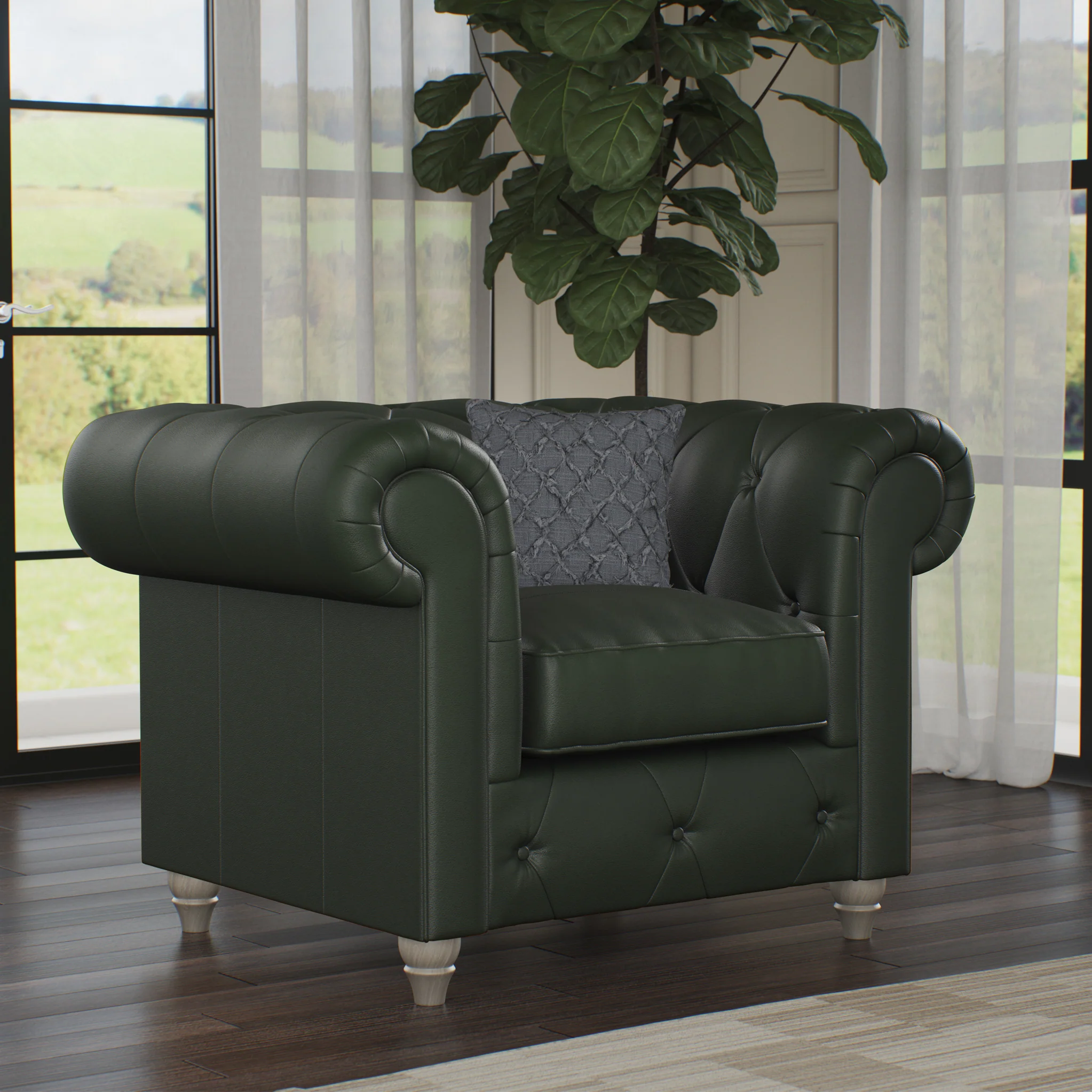 Everett Leather Armchair - Image 28