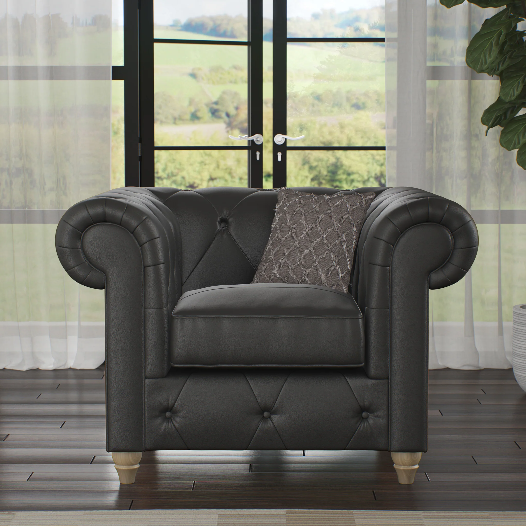 Everett Leather Armchair - Image 35