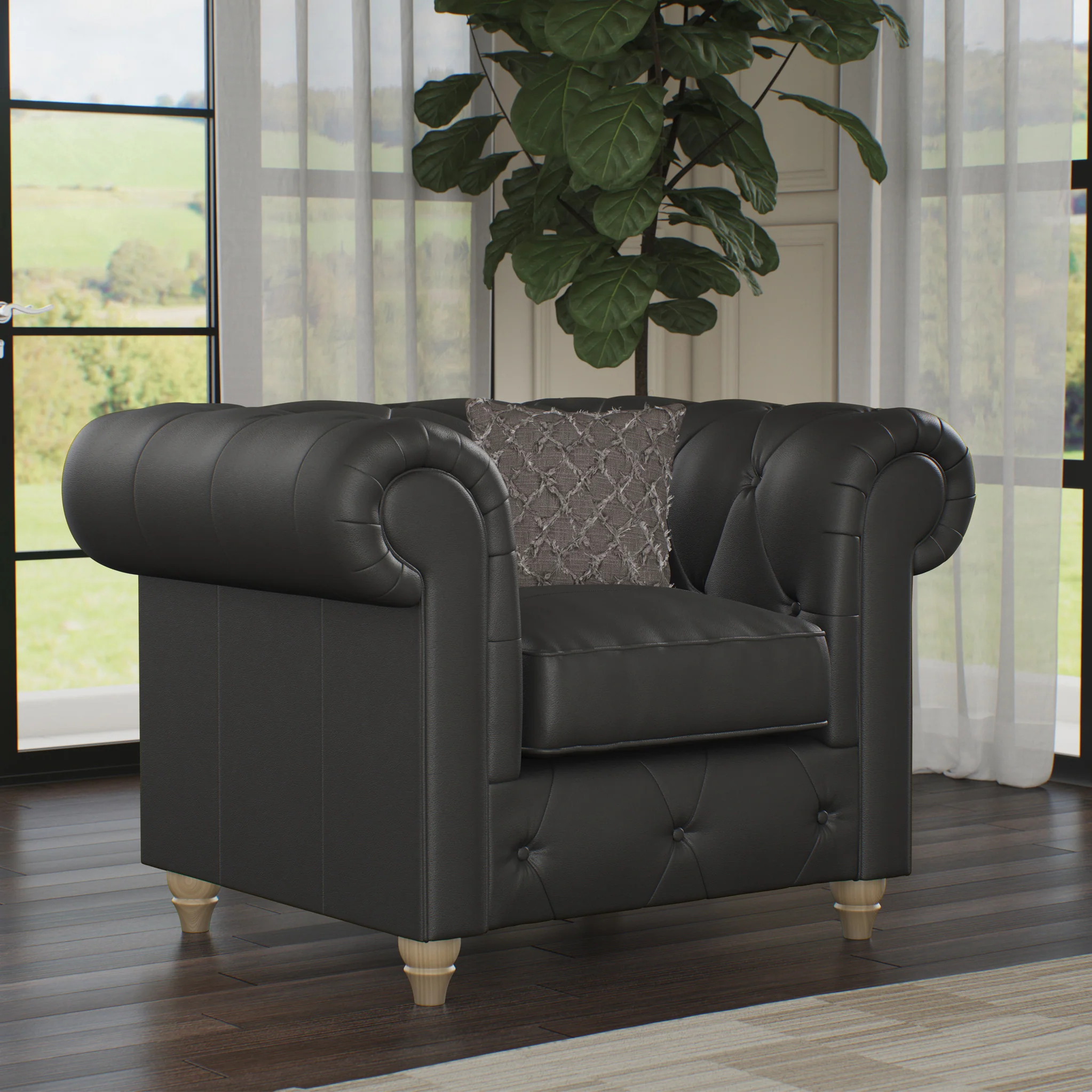 Everett Leather Armchair - Image 36