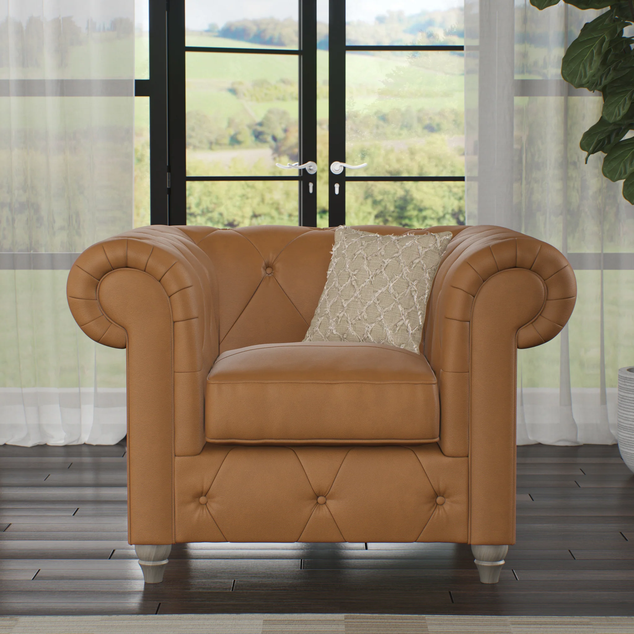 Everett Leather Armchair - Image 50