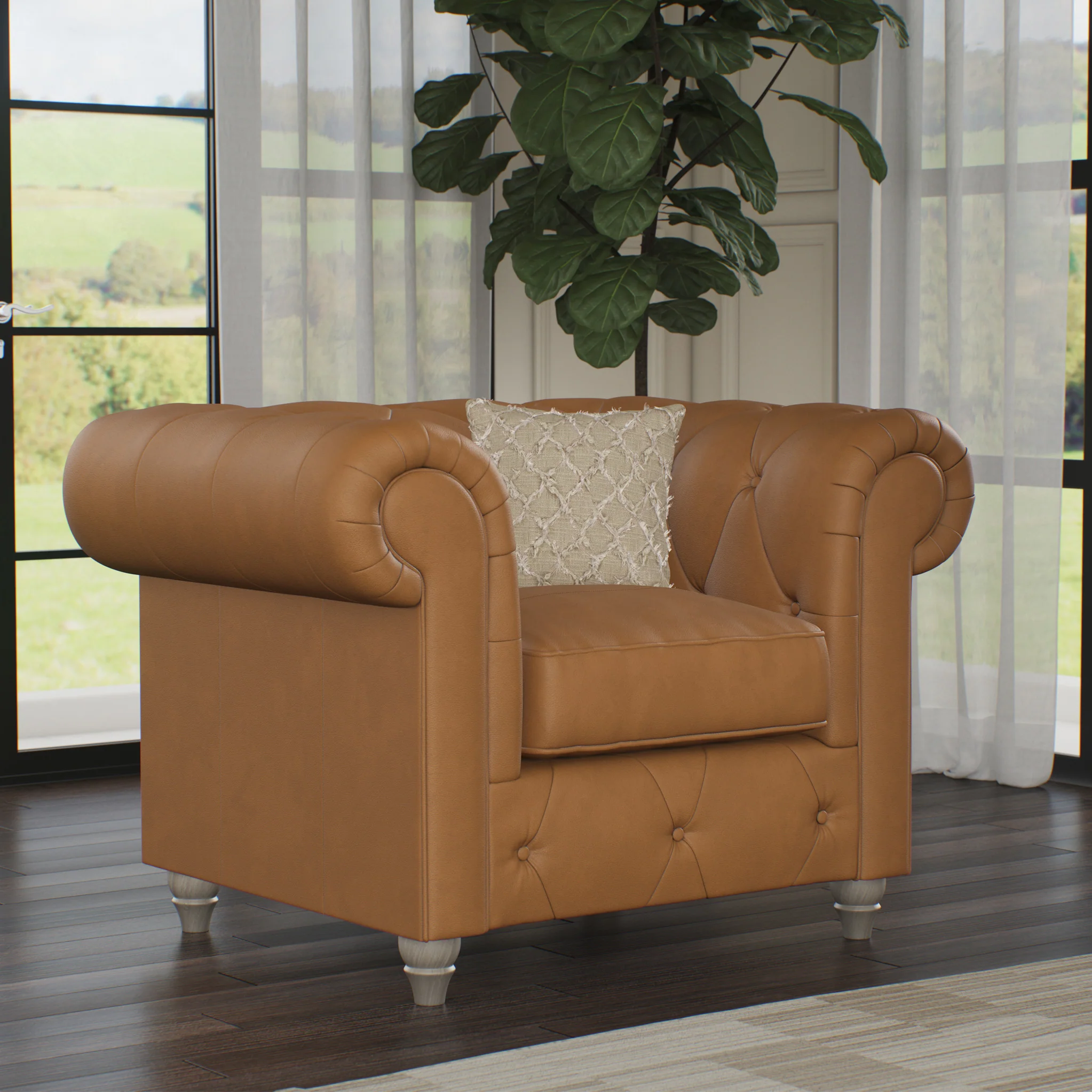 Everett Leather Armchair - Image 51