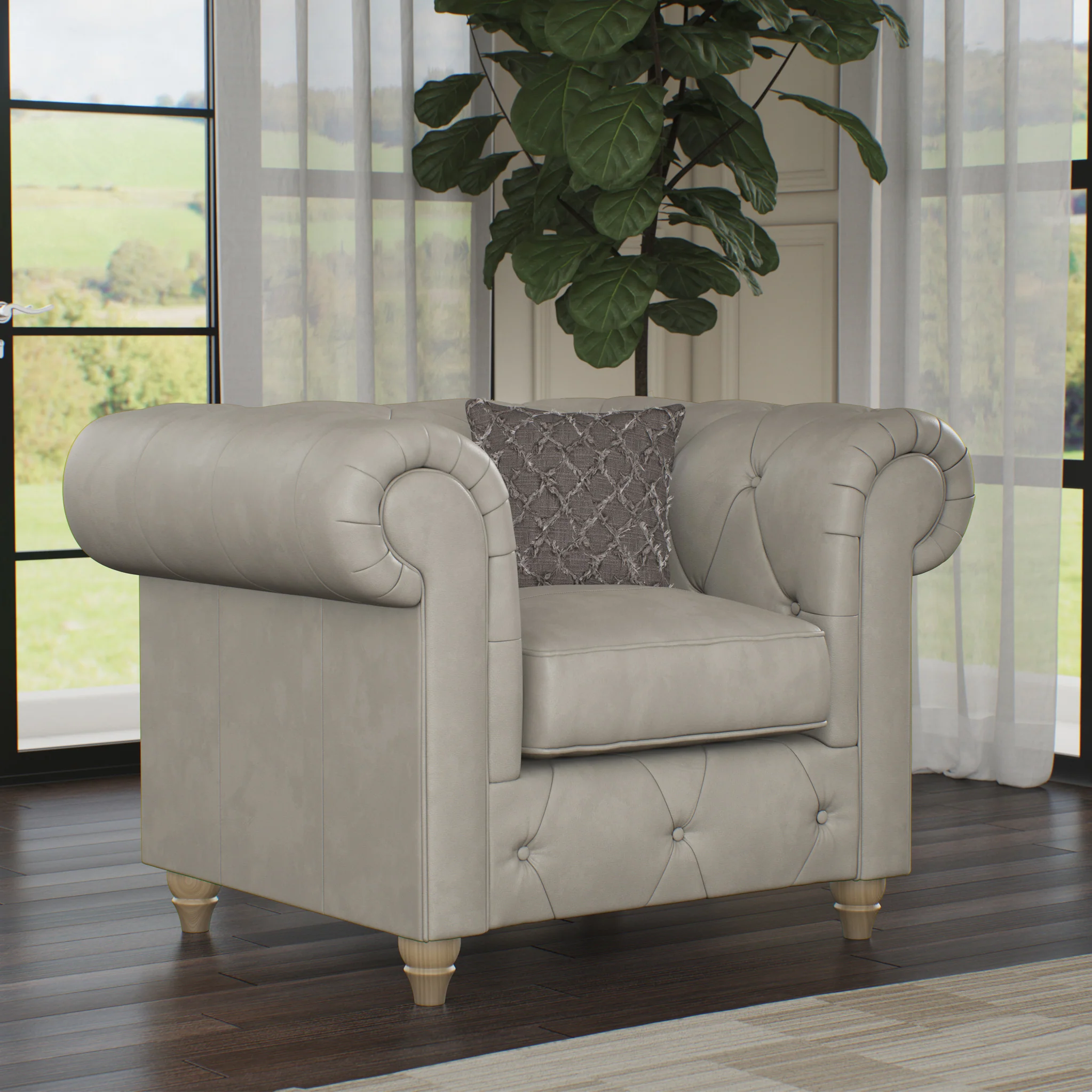 Everett Leather Armchair - Image 58