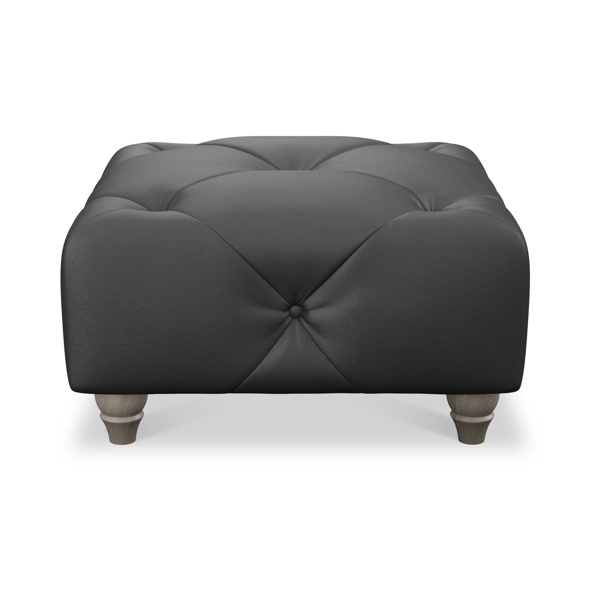 Everett Leather Button Top Footstool - Image 38