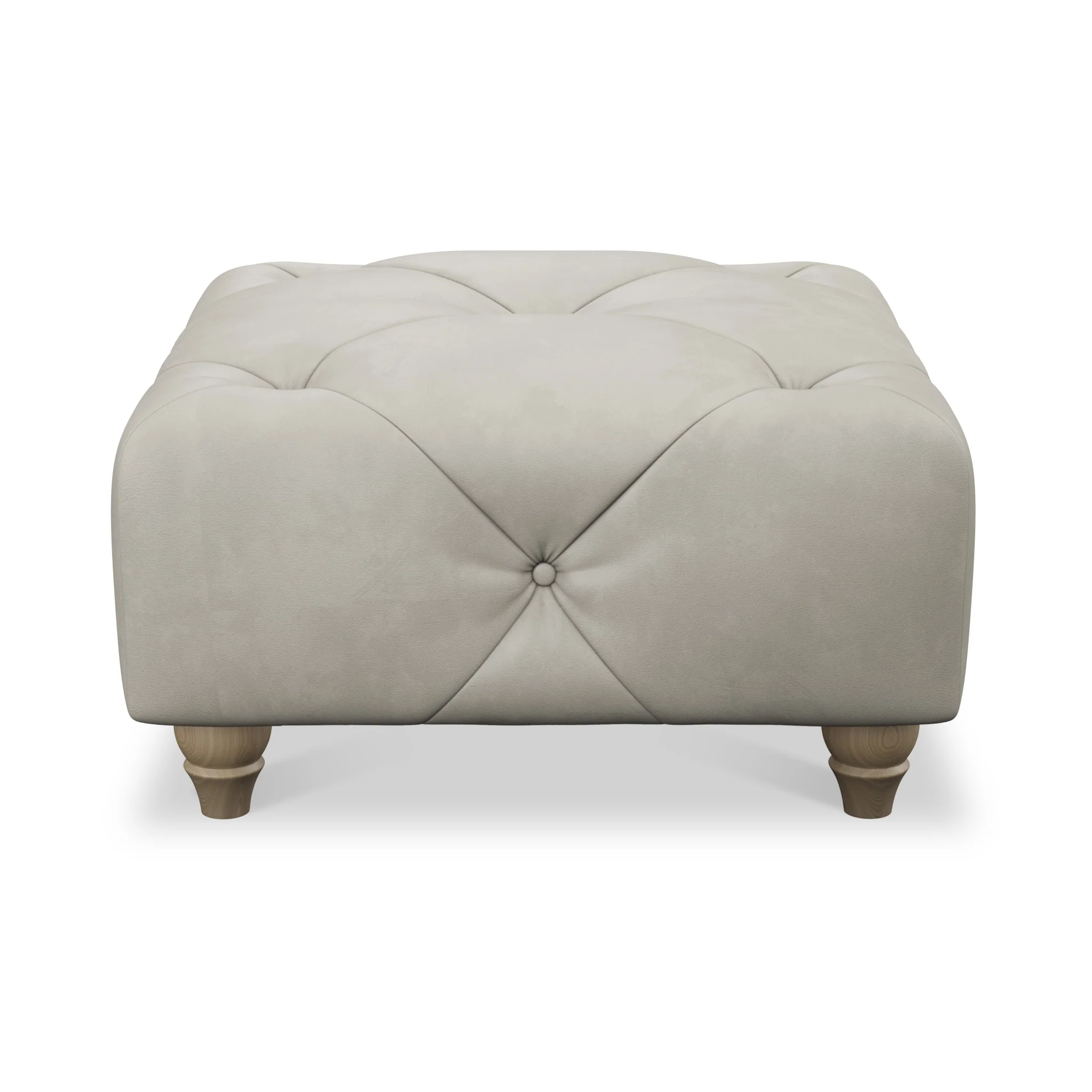 Everett Leather Button Top Footstool - Image 58