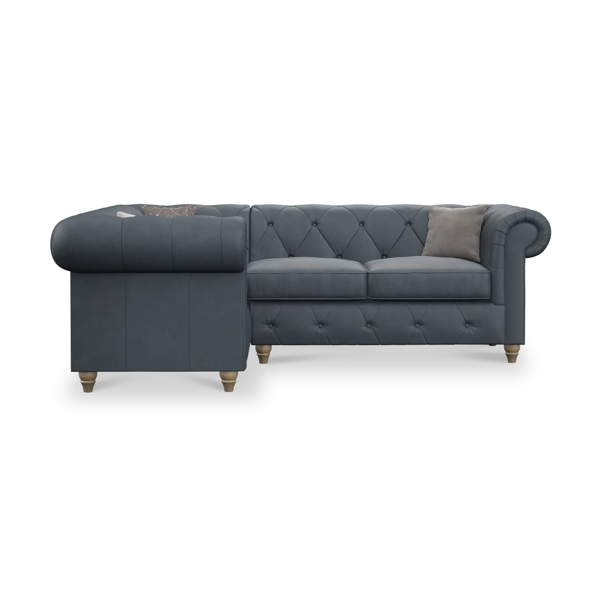 Everett Leather Corner Sofa - Image 12