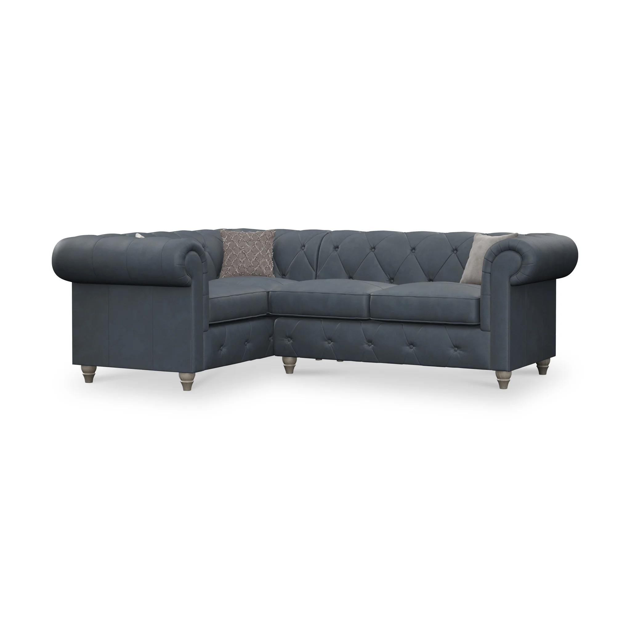 Everett Leather Corner Sofa - Image 13